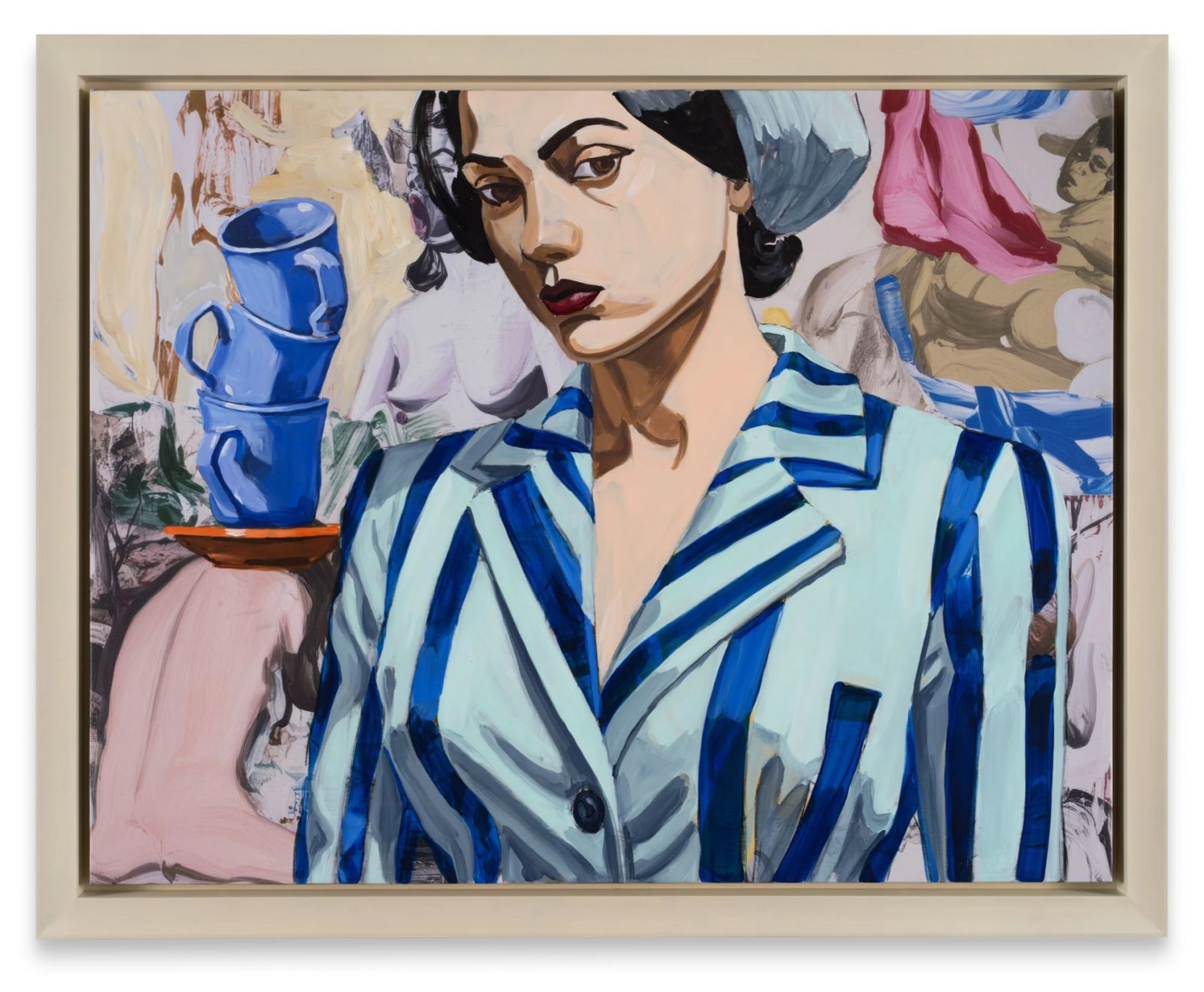 David Salle Blue Stack 2025 at Sprüth Magers in Los Angeles