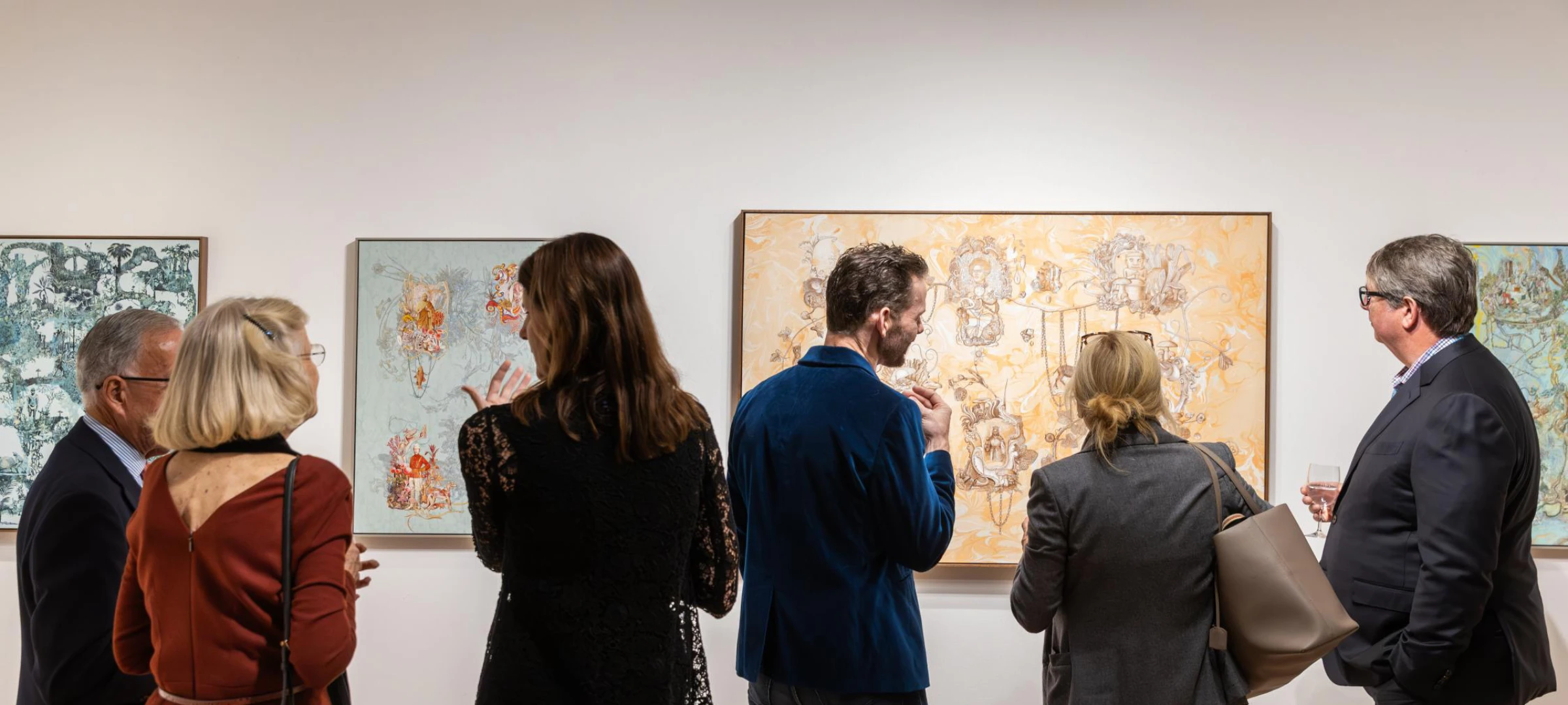 View of an ADAA event floor associated with The Art Show in New York.