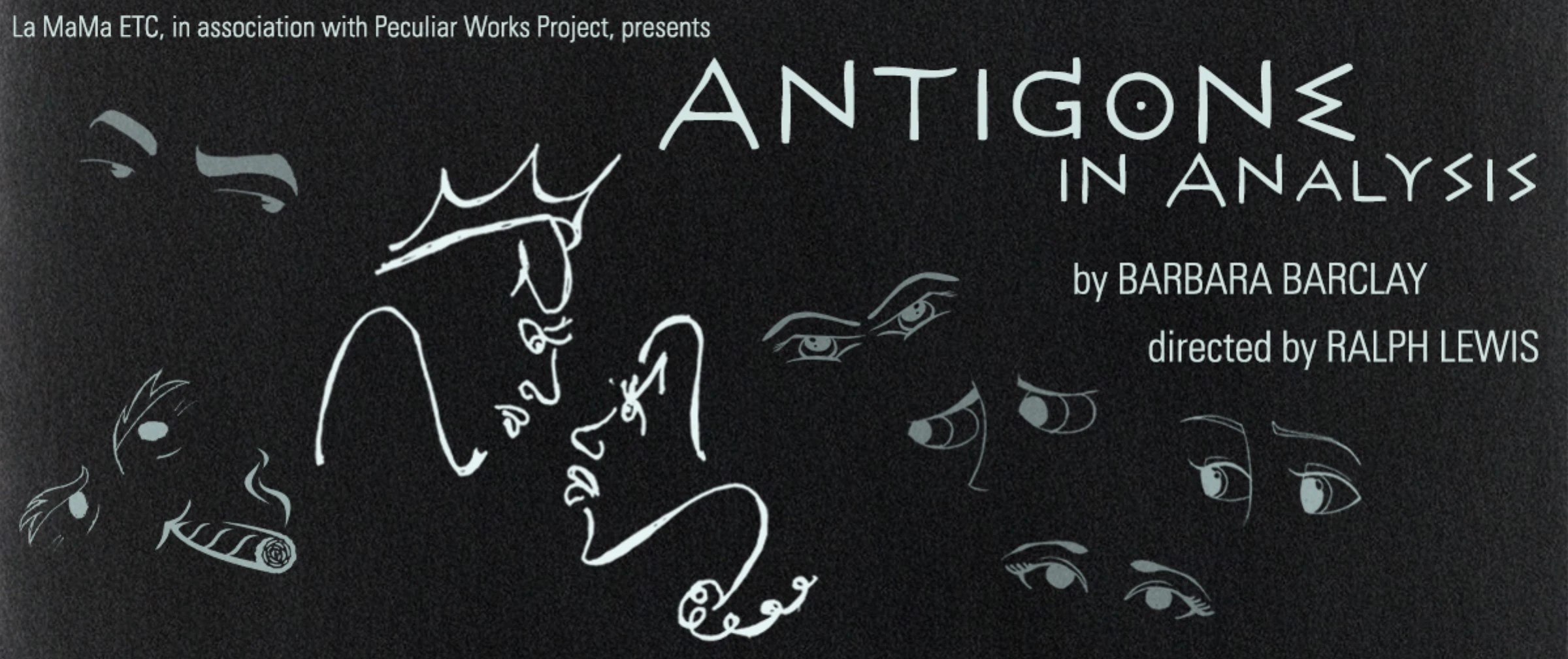 Promotional production image for a 2026 Antigone adaptation staged in New York.