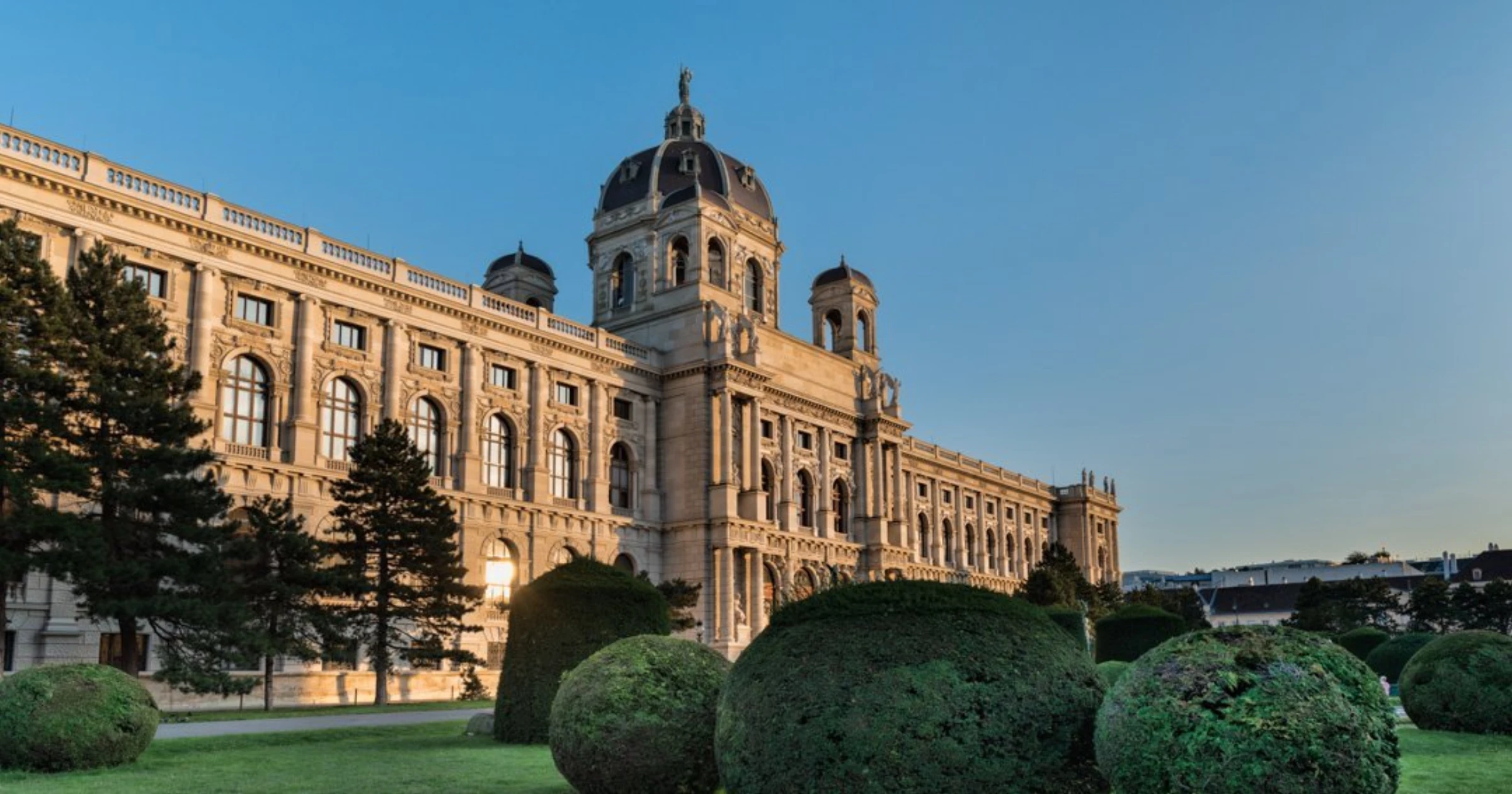 The Kunsthistorisches Museum in Vienna, the institution set to unveil a newly discovered Bernini painting in December 2026, showing the museum's grand historic facade