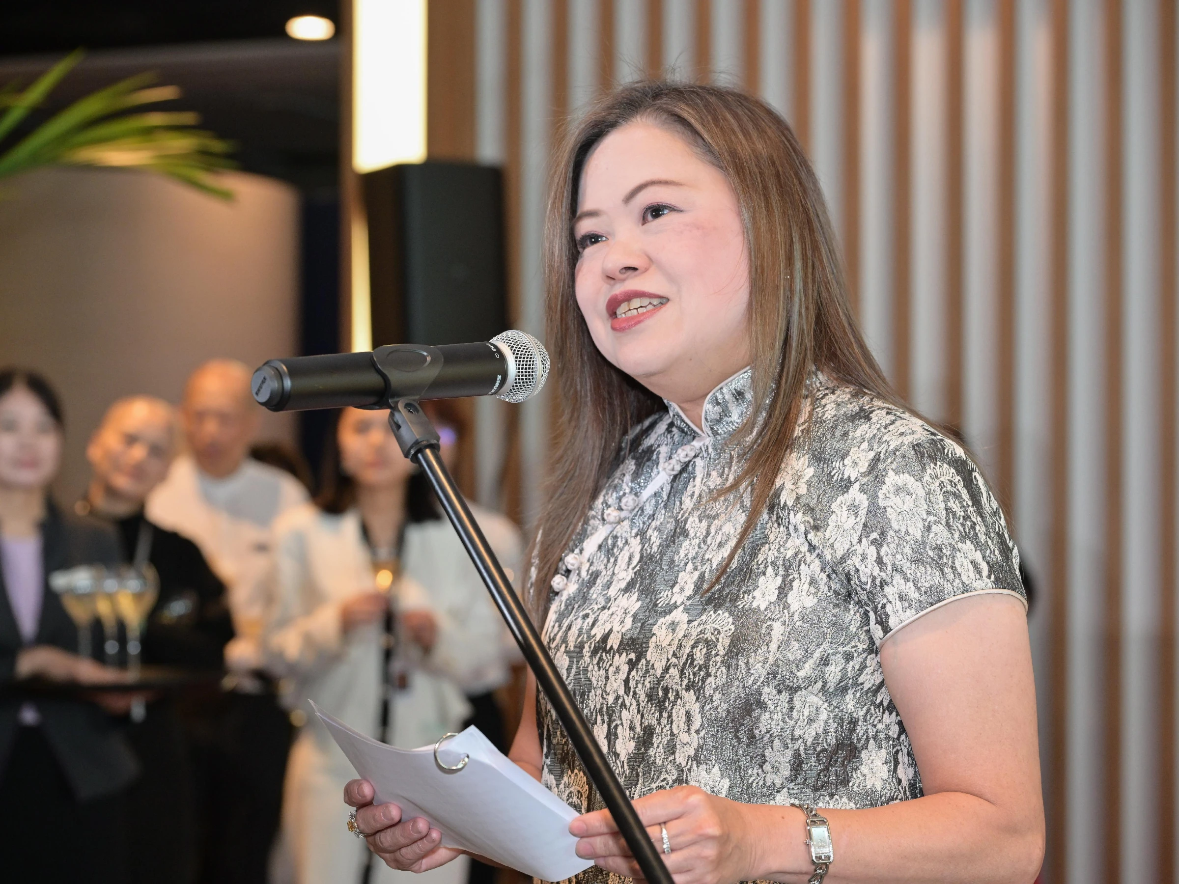 Officials and guests at the opening reception for Art Basel Hong Kong 2026.