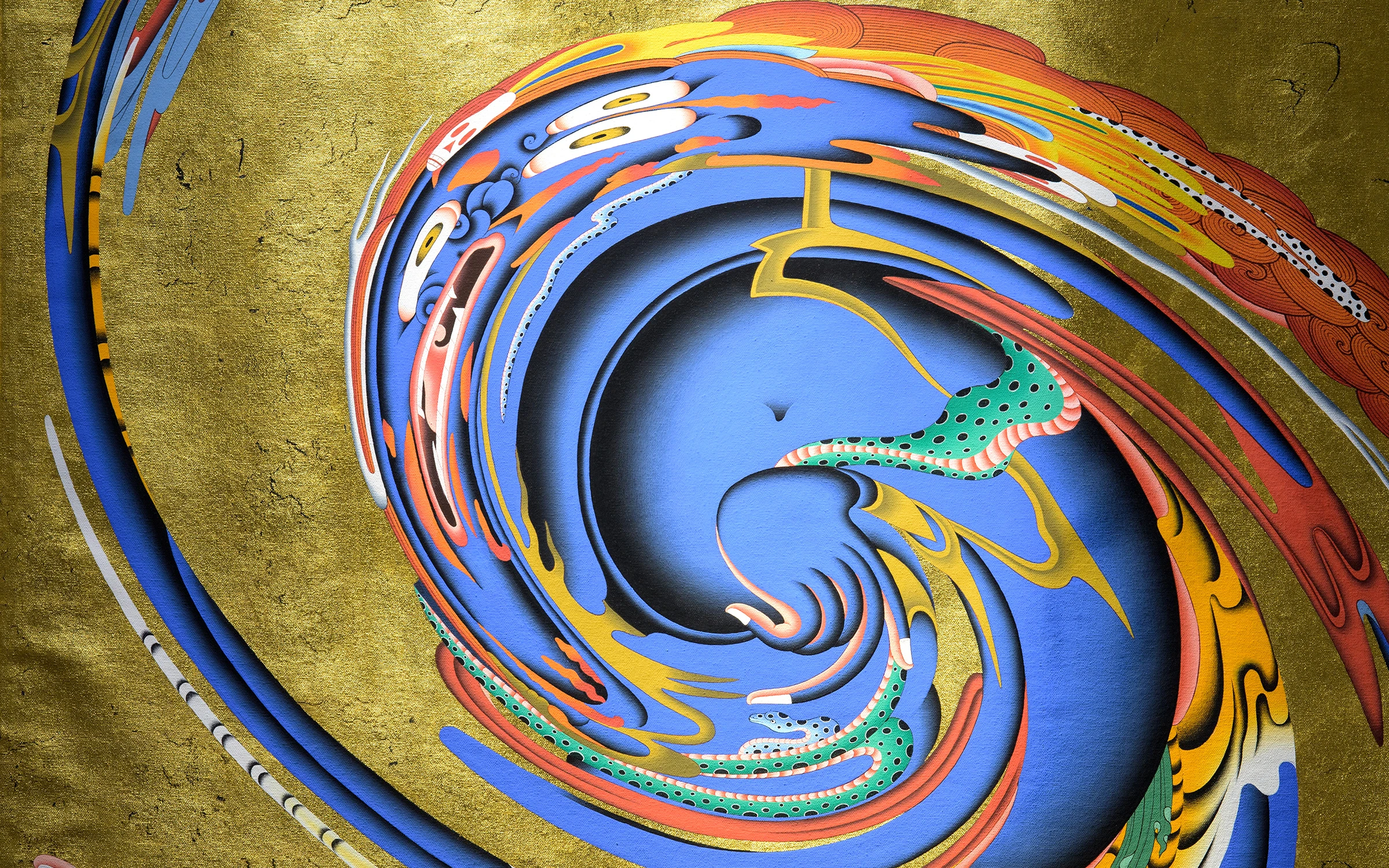 Crowded VIP aisles at Art Basel Hong Kong with international visitors viewing blue-chip gallery booths.