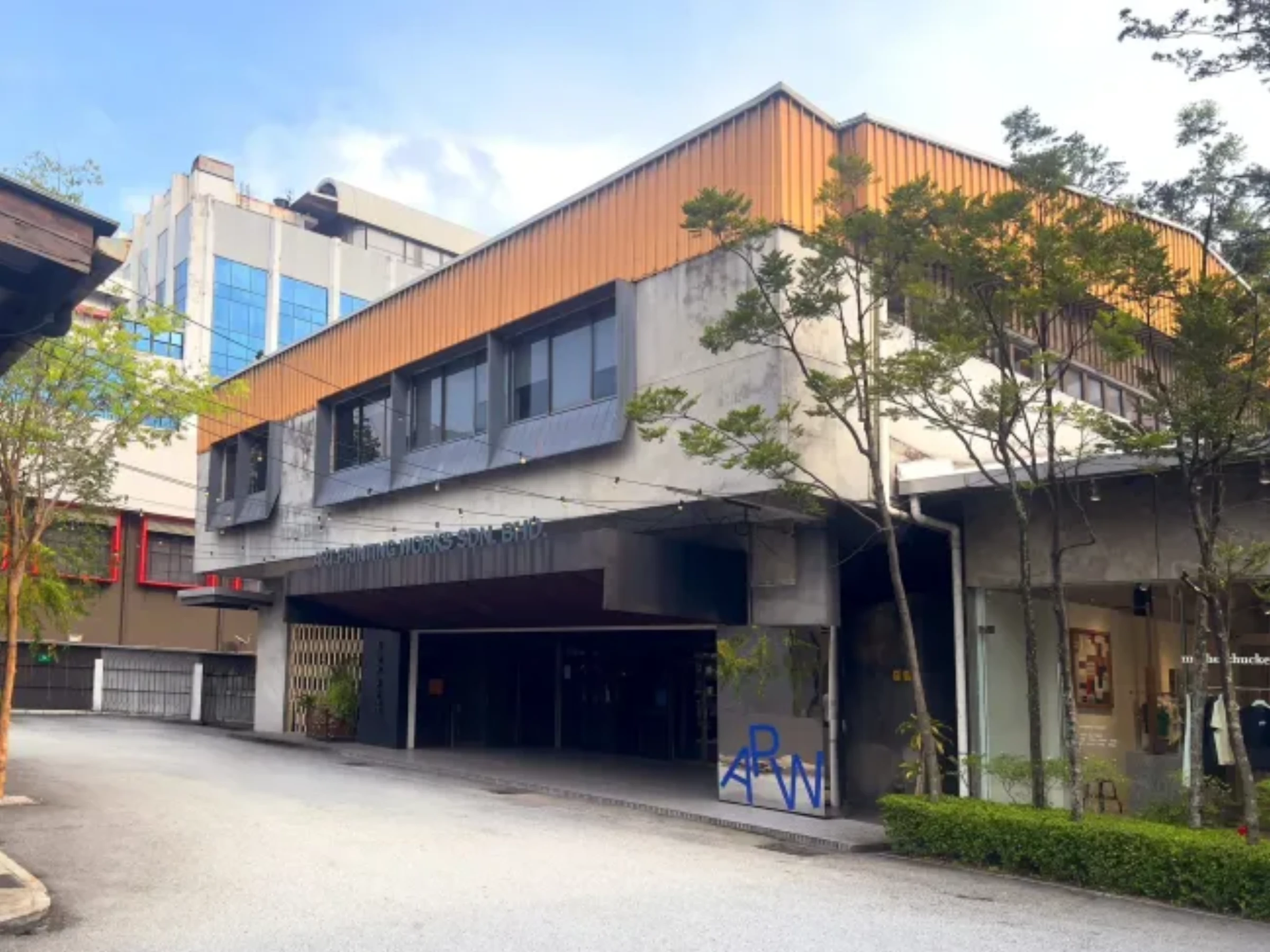 A Place Where (APW) campus in Kuala Lumpur, a contemporary lifestyle venue converted from a former printing factory, hosting the inaugural ART KL contemporary art platform