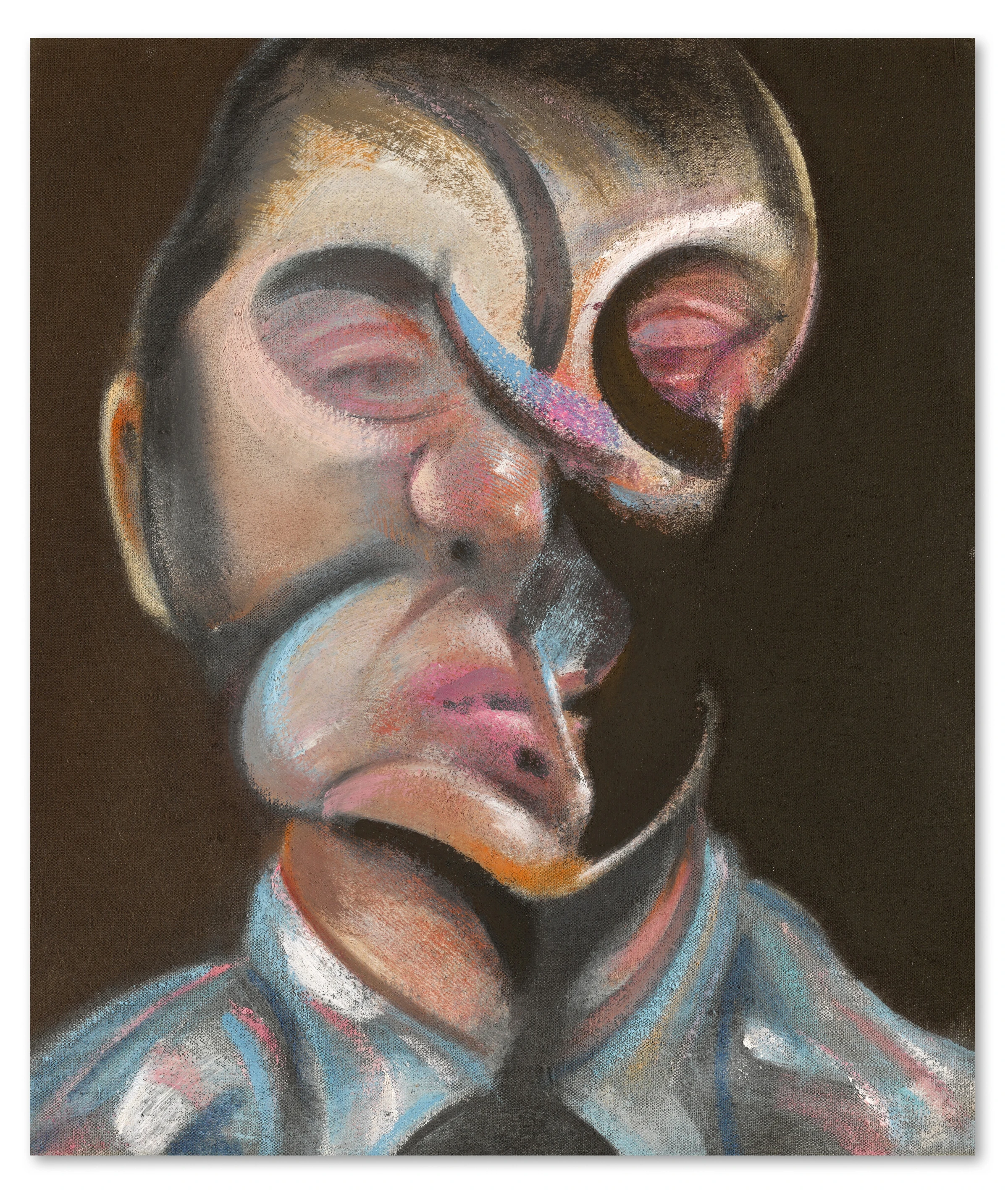 Francis Bacon's 1972 Self-Portrait, a key lot in Sotheby's London evening sale.