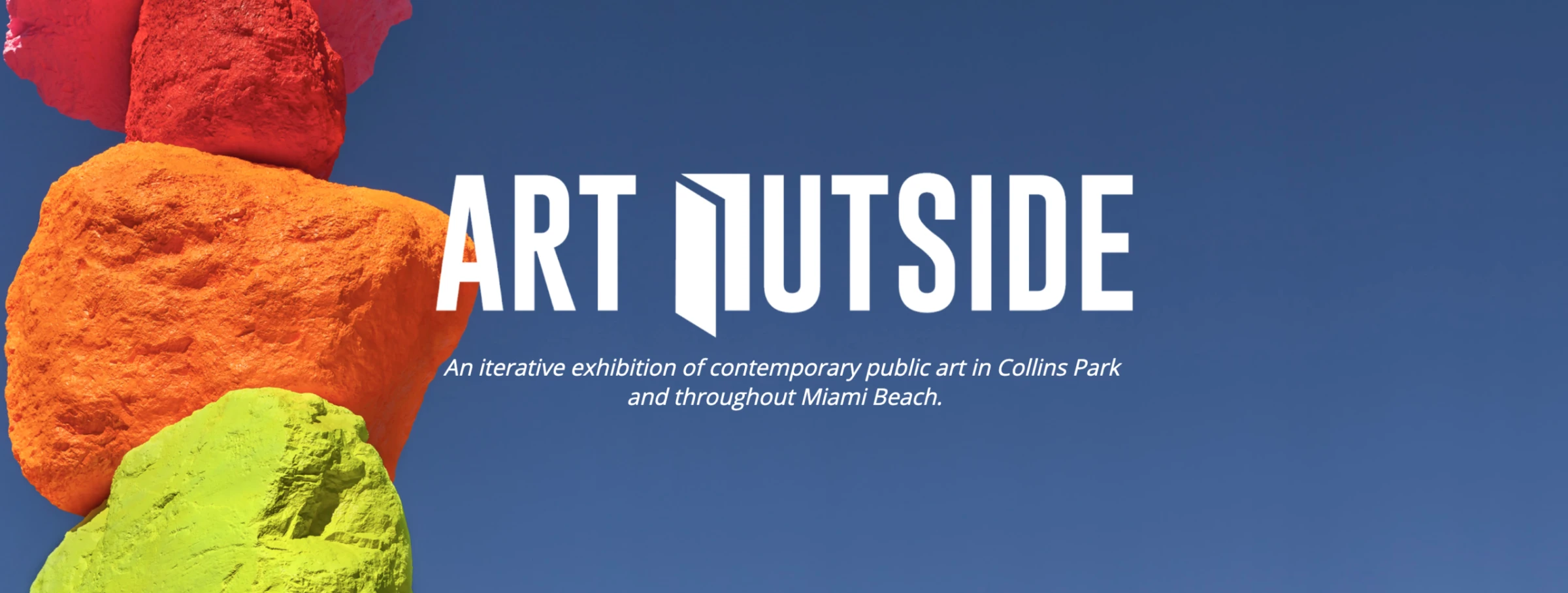 View of The Bass Museum campus in Miami Beach with outdoor art and surrounding park landscape.