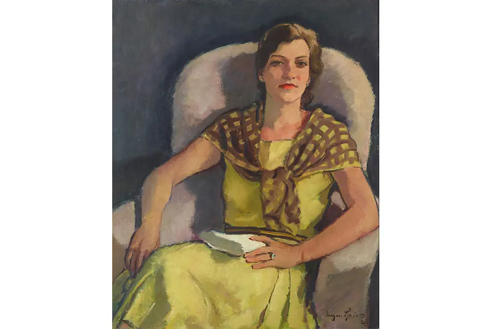 Eugen Spiro, The Artist's Wife, 1929, oil on canvas, Neue Nationalgalerie, Berlin