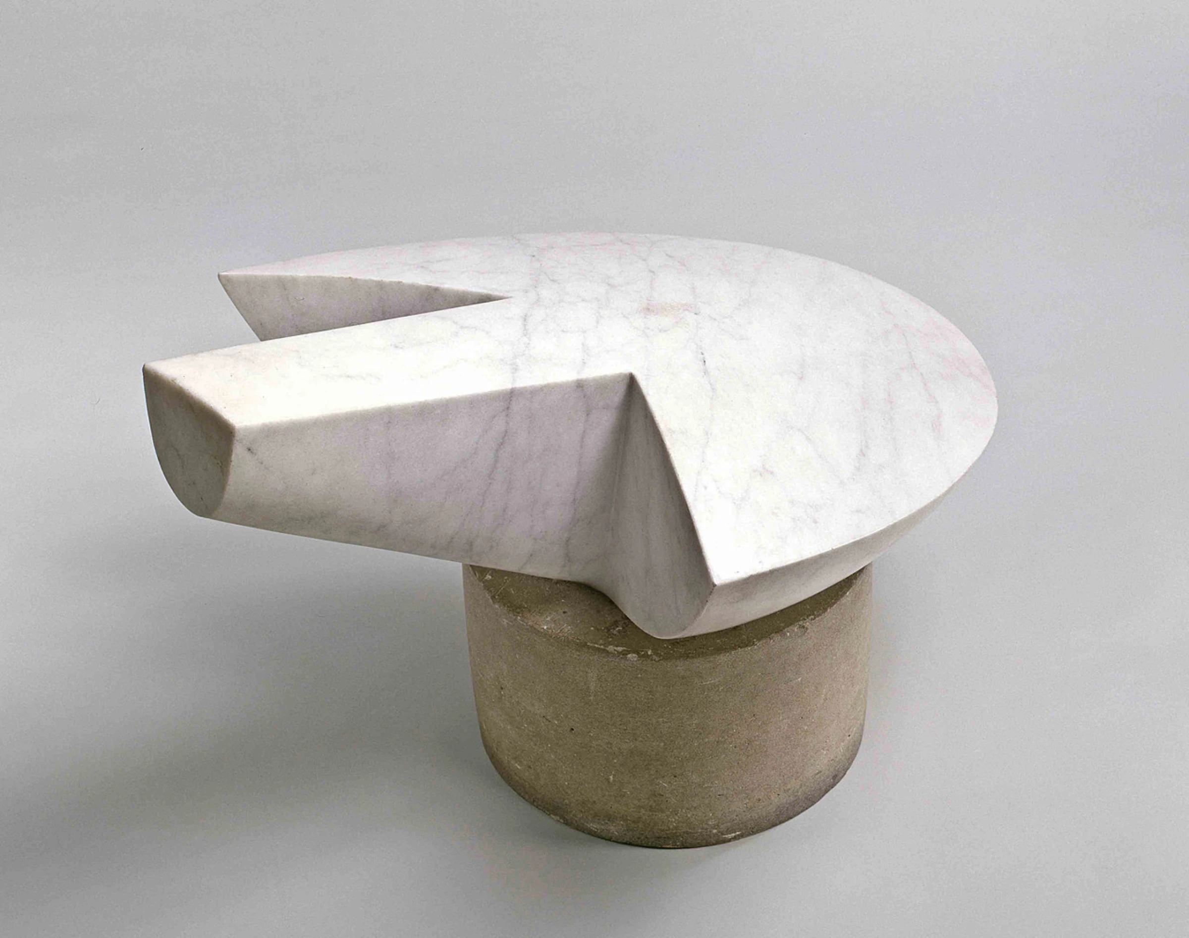 Brancusi sculpture on display at the Guggenheim Museum, showing the artist's polished modernist form