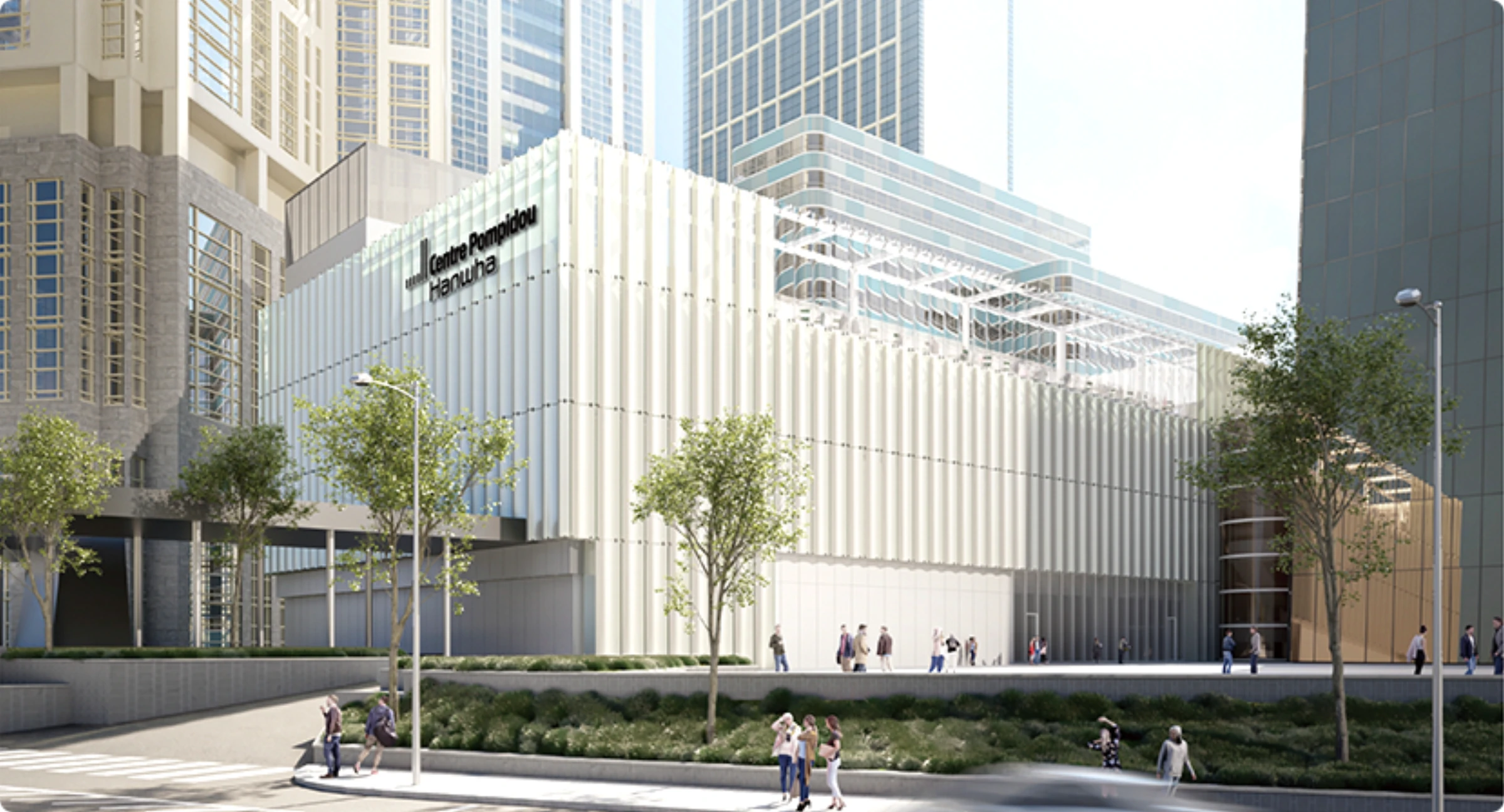 Rendering of Centre Pompidou Hanwha inside Seoul’s 63 Building