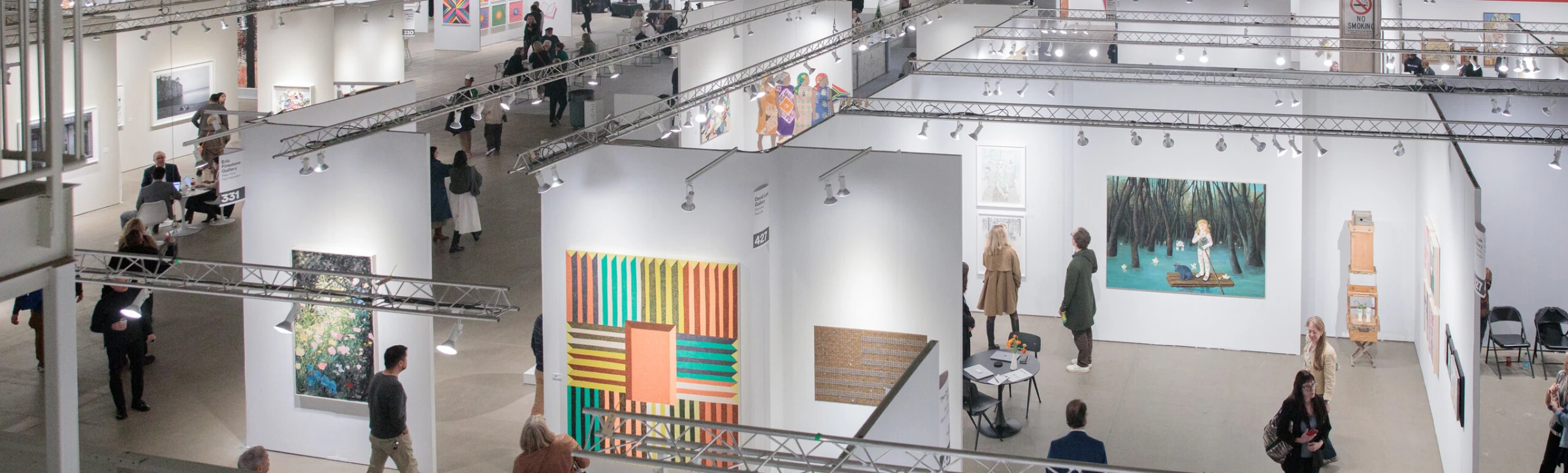 Entrance view and branding from EXPO CHICAGO used to illustrate market field conditions.