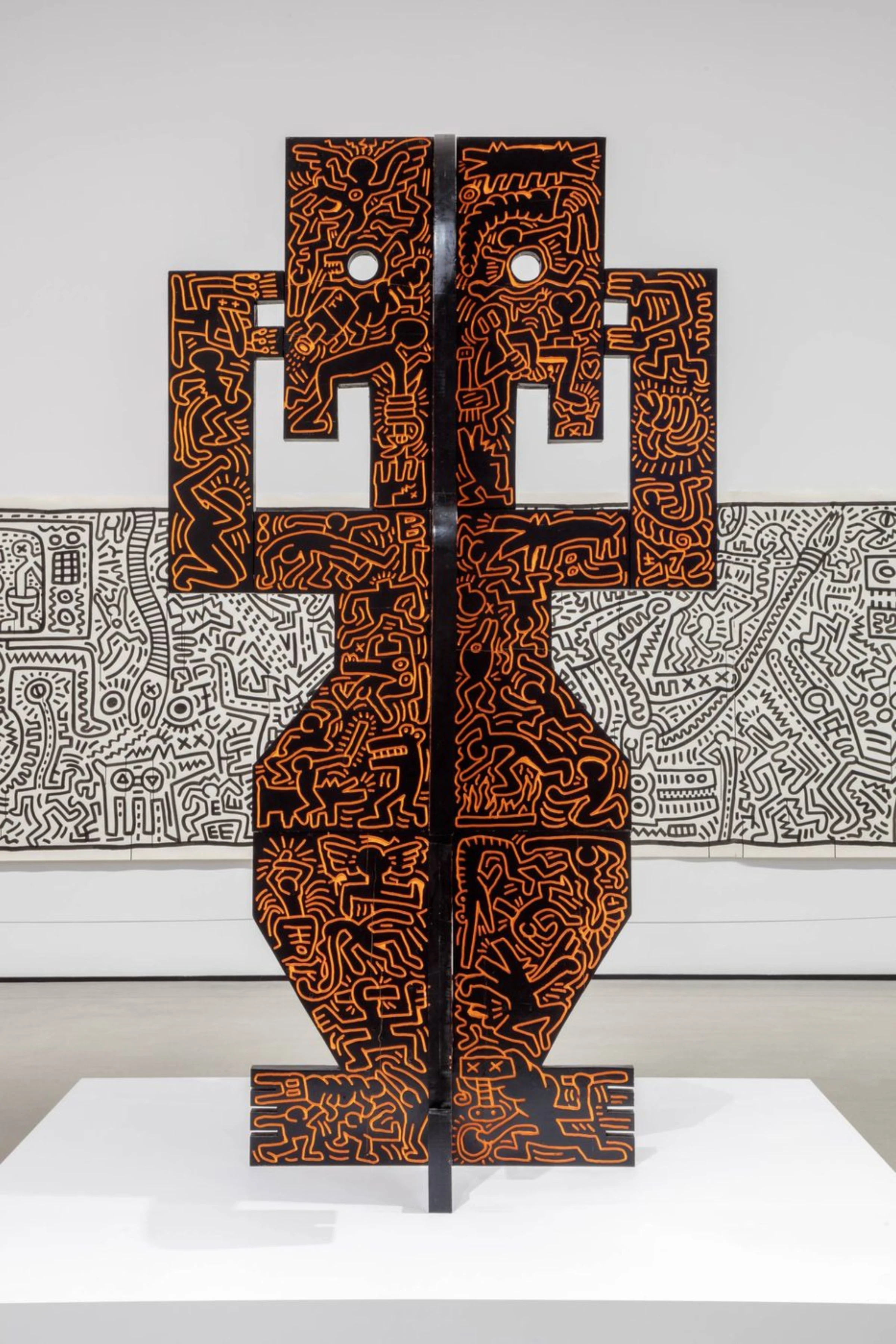 Jeffrey Gibson installation inside the expanded Crystal Bridges Museum of American Art