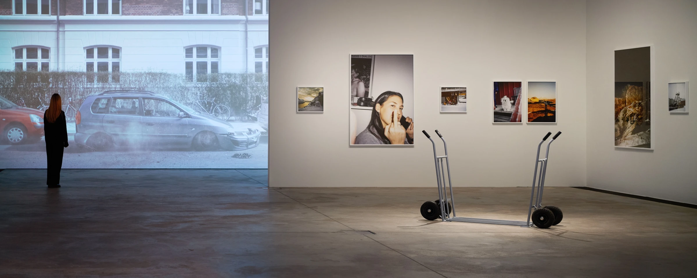 Installation view at ARKEN Museum of Contemporary Art, representing Danish museum programming under new funding incentives.