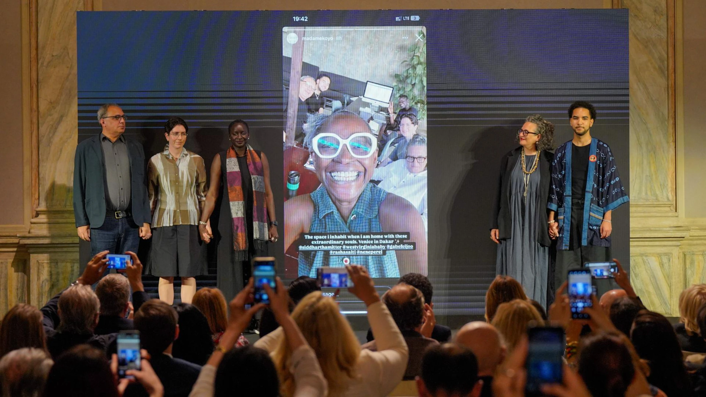 Press presentation image for the 2026 Venice Biennale exhibition.