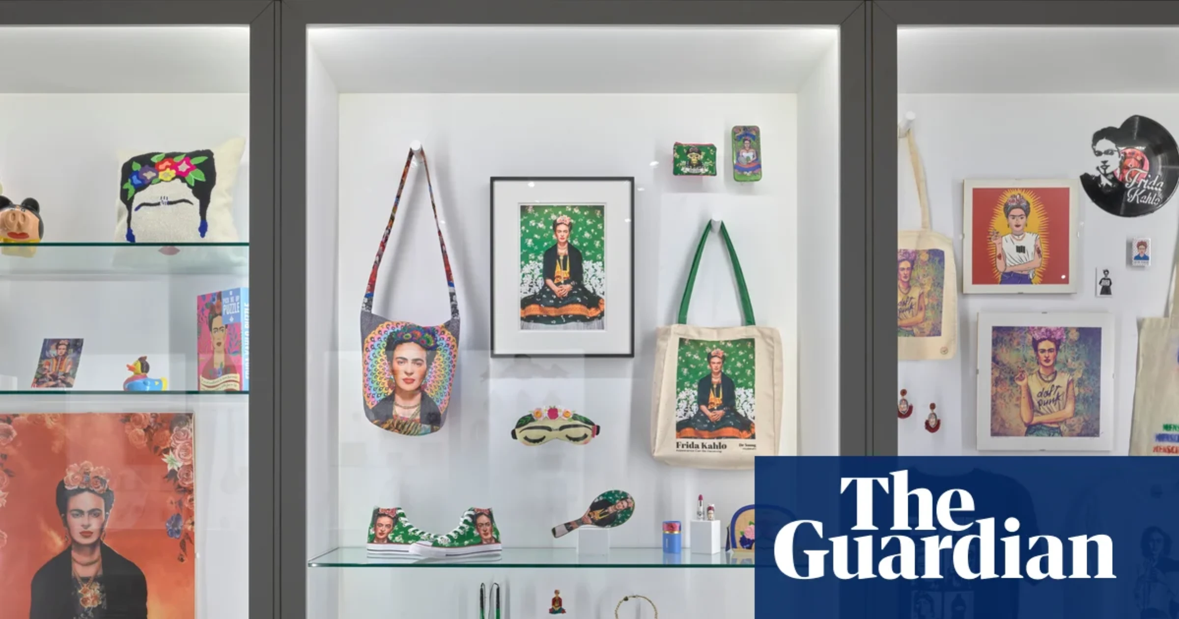 Installation at the Frida: The Making of an Icon exhibition at Tate Modern