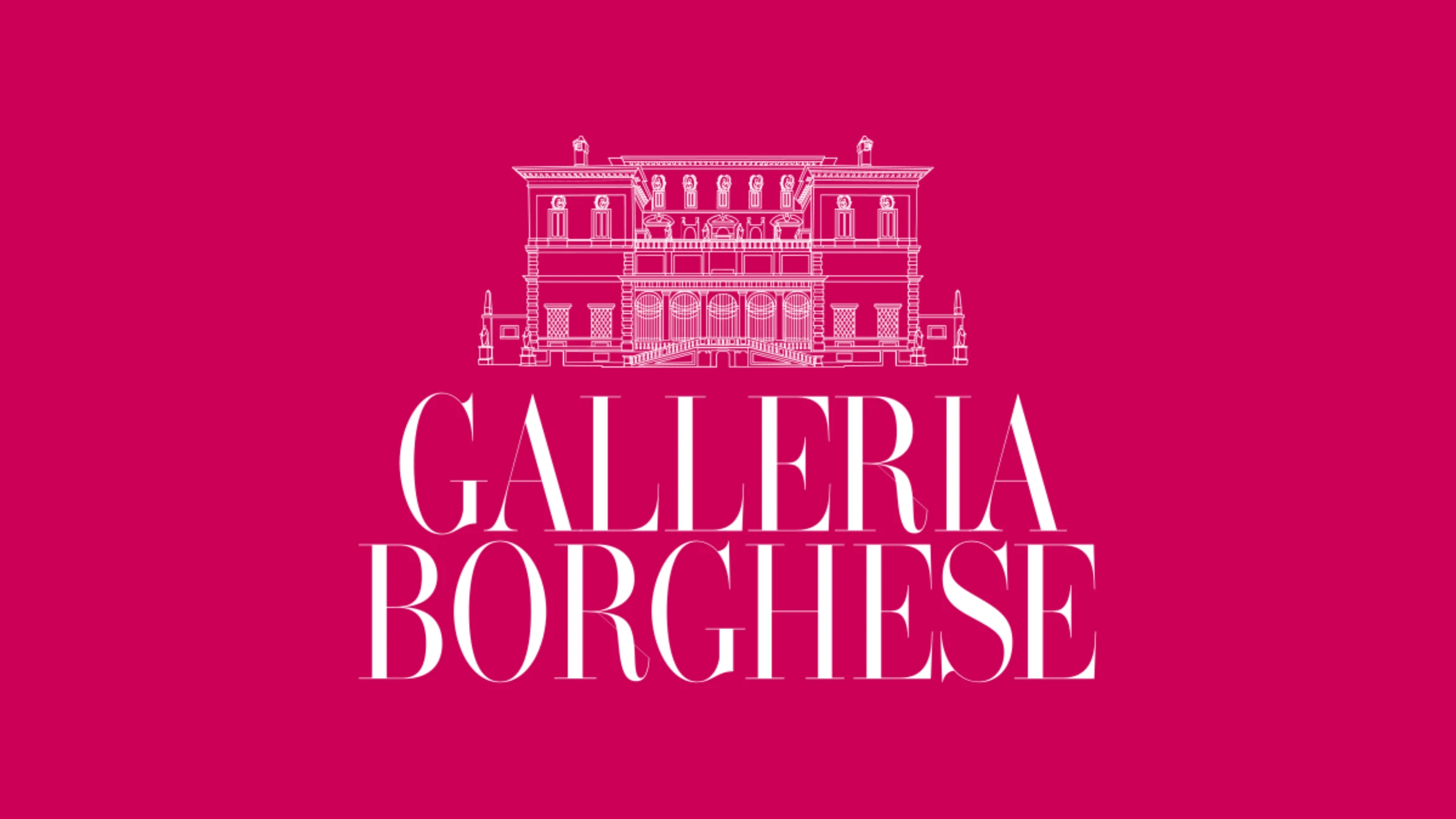 Facade and grounds of Rome's Galleria Borghese museum