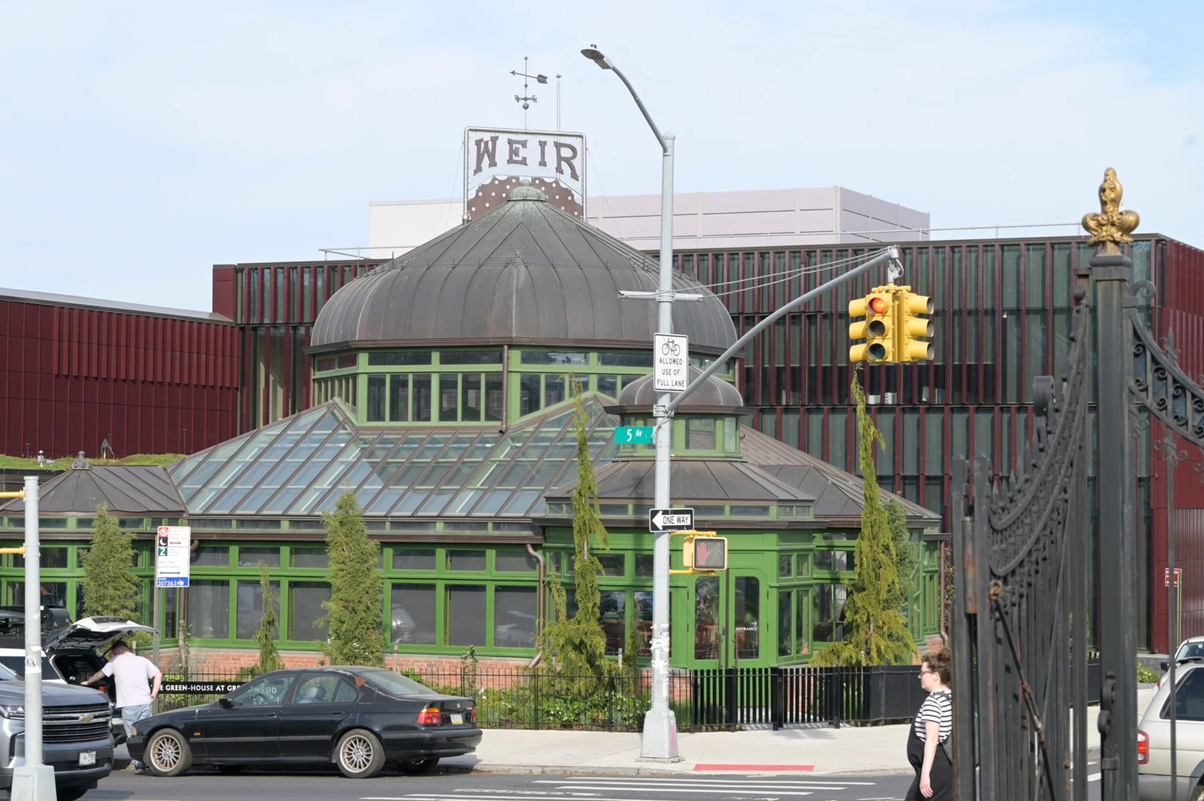 The restored Victorian greenhouse and new public-facing Green-House center at Green-Wood Cemetery.