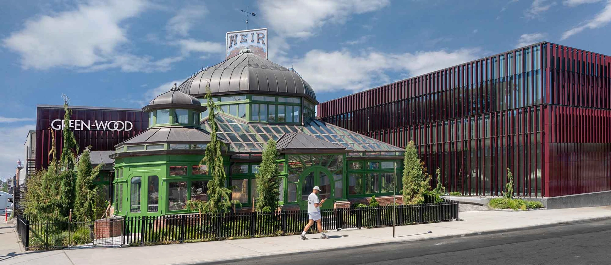 Restored Victorian greenhouse and new public center at Green-Wood Cemetery in Brooklyn