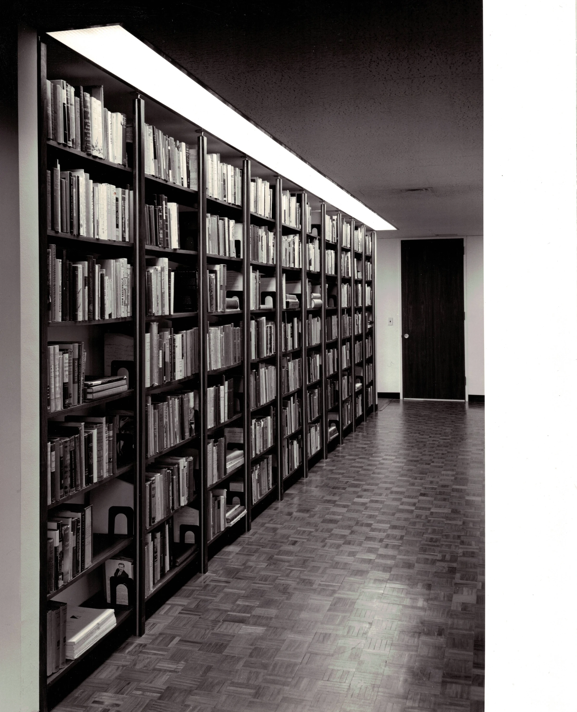 Historic interior library at the John Simon Guggenheim Memorial Foundation offices.