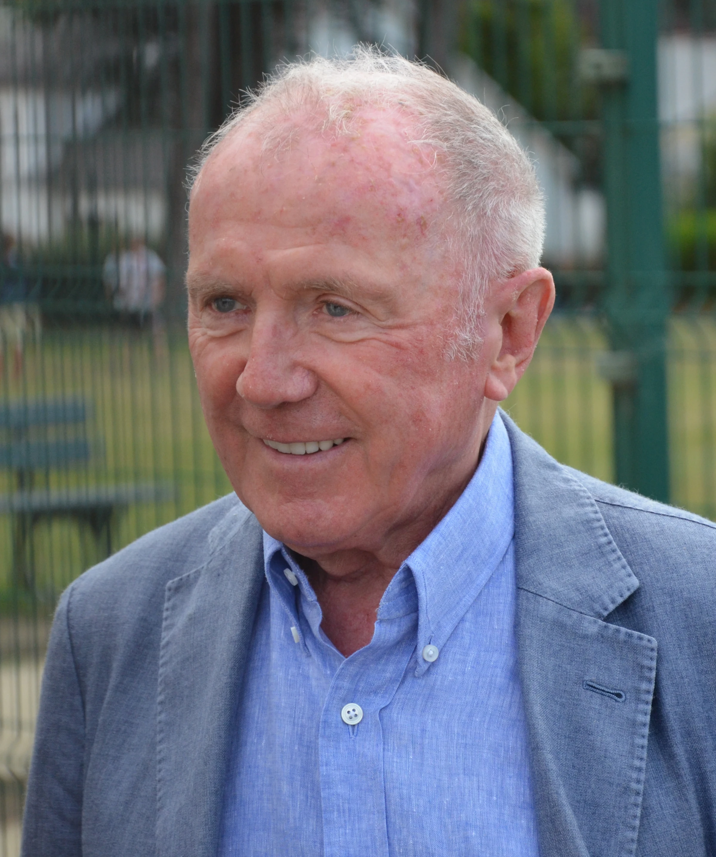 Portrait photograph of François Pinault at a public event.