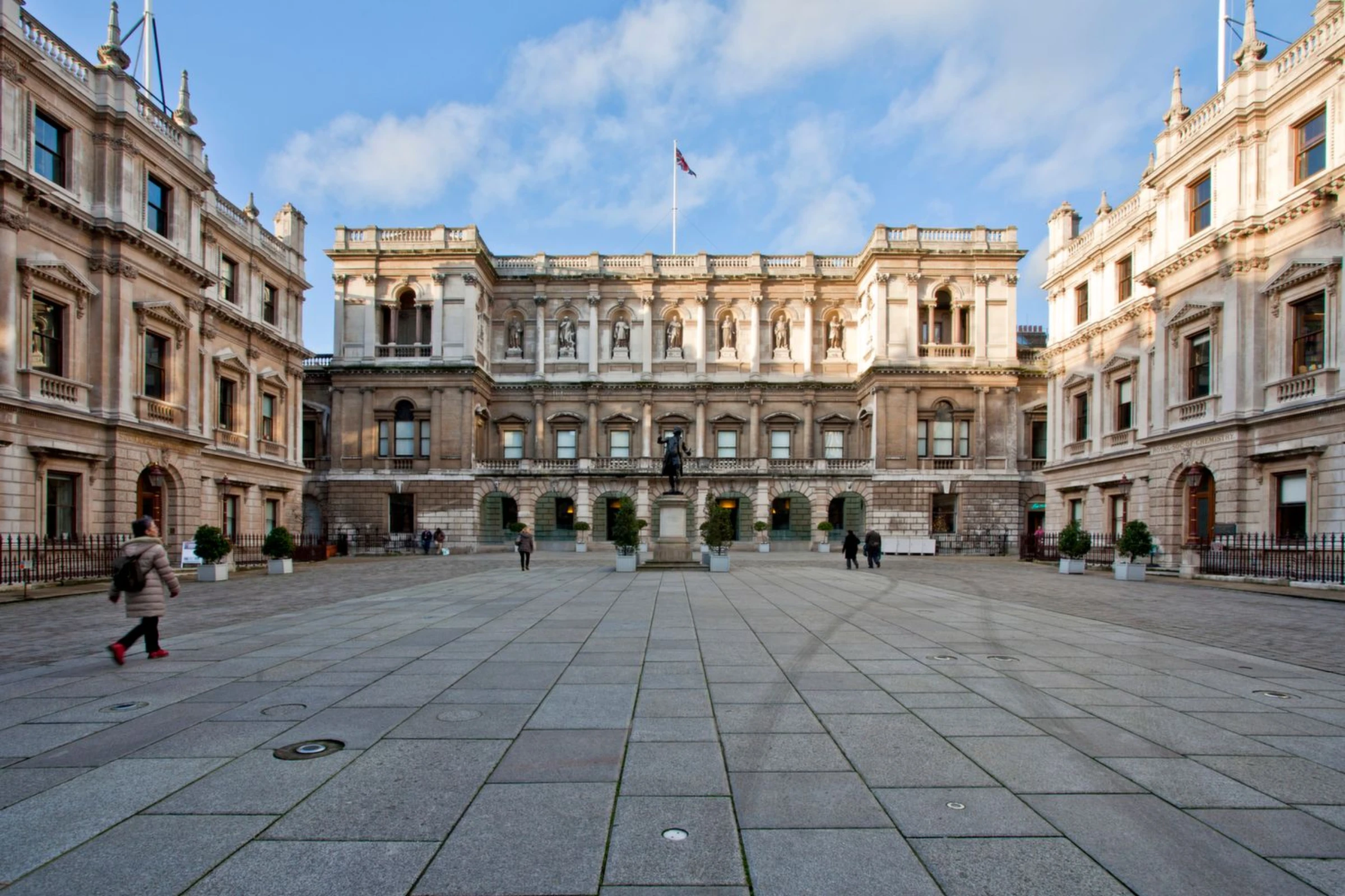Facade of the Royal Academy of Arts in London.