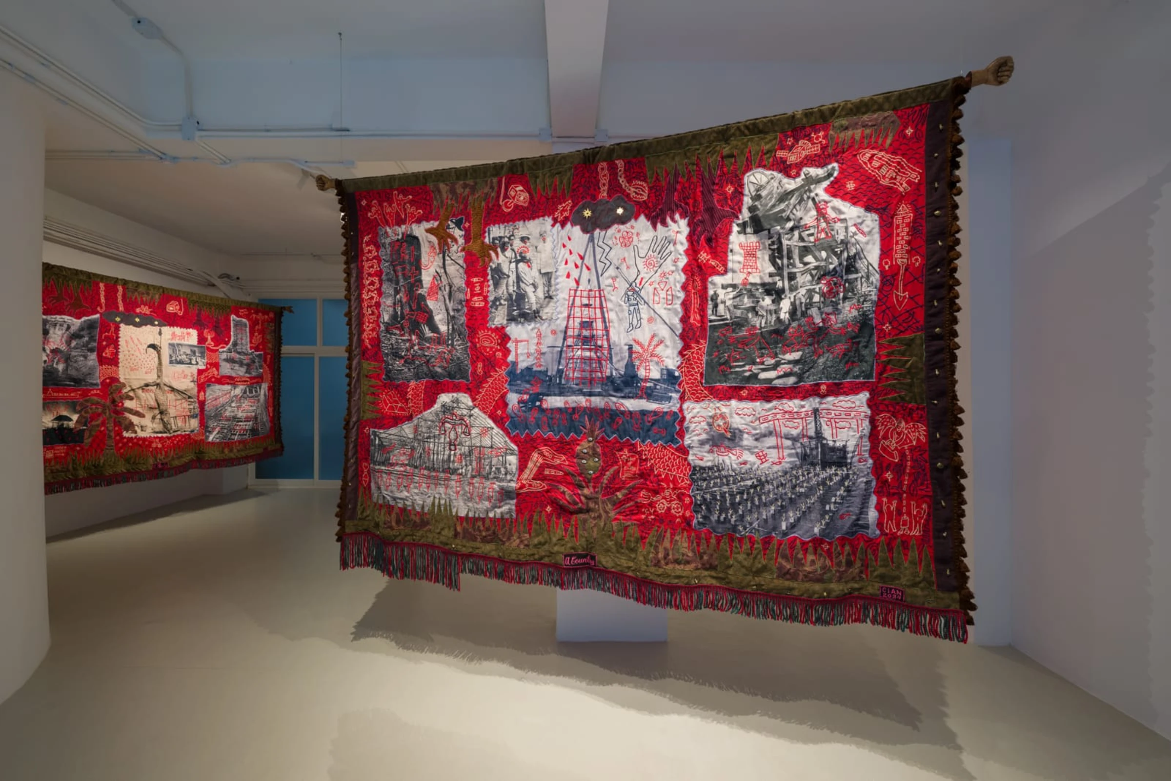 Installation view of Cian Dayrit’s exhibition A Country, A Body at Cheng-Lan’s Corner in Hong Kong.