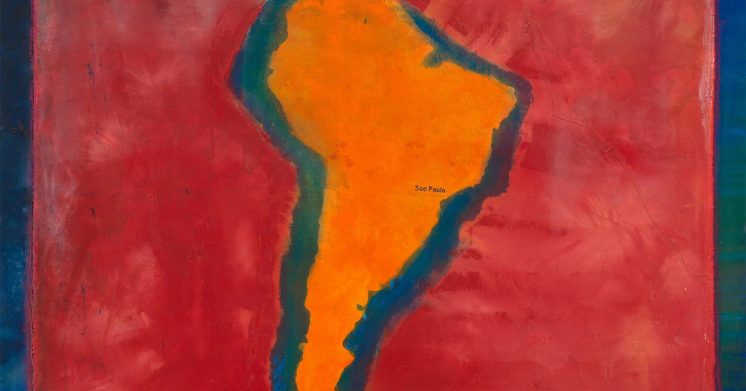 Frank Bowling homepage crop featuring a painting and artist portrait used for the foundation guide image