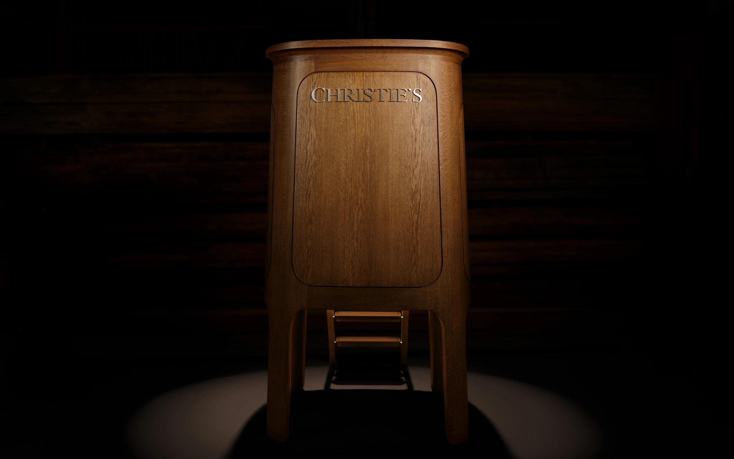 Christie’s saleroom in New York during a marquee evening auction