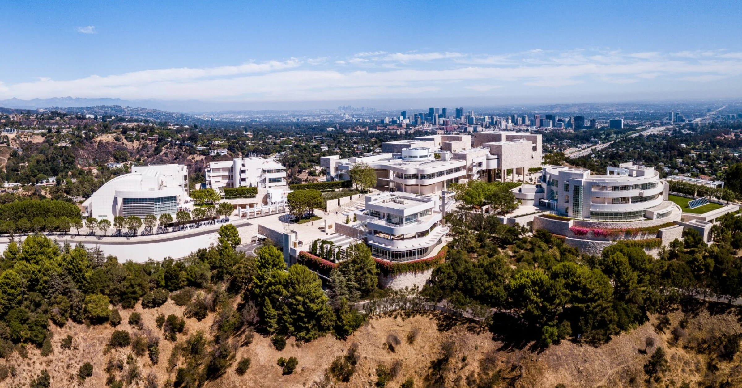 The Getty Center campus used to illustrate museum infrastructure and access planning