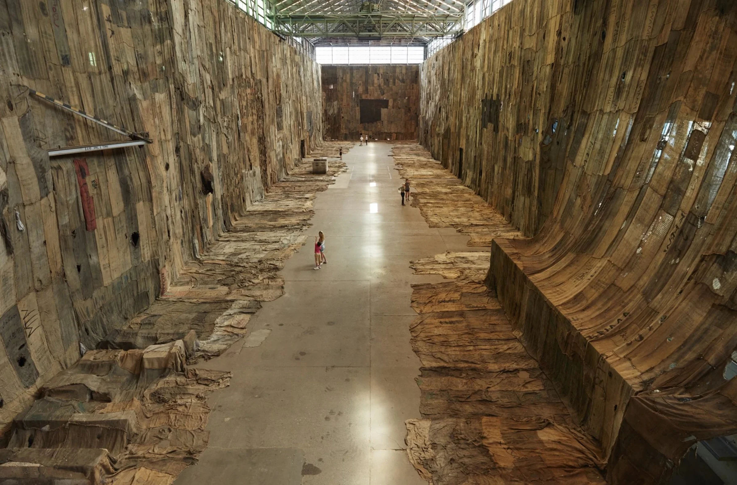 Ibrahim Mahama portrait on the occasion of an international biennial presentation.