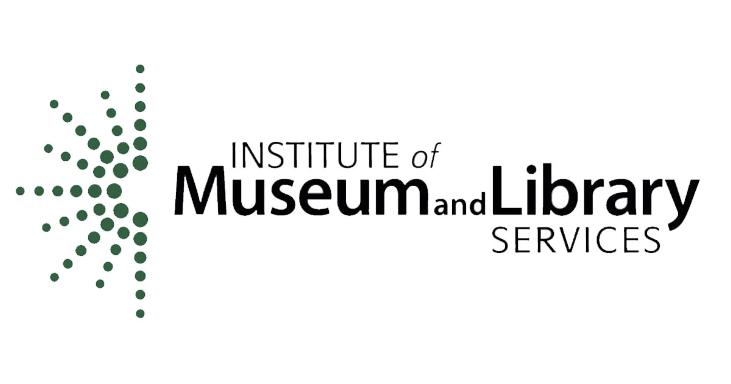 Institute of Museum and Library Services press graphic featuring the agency logo.