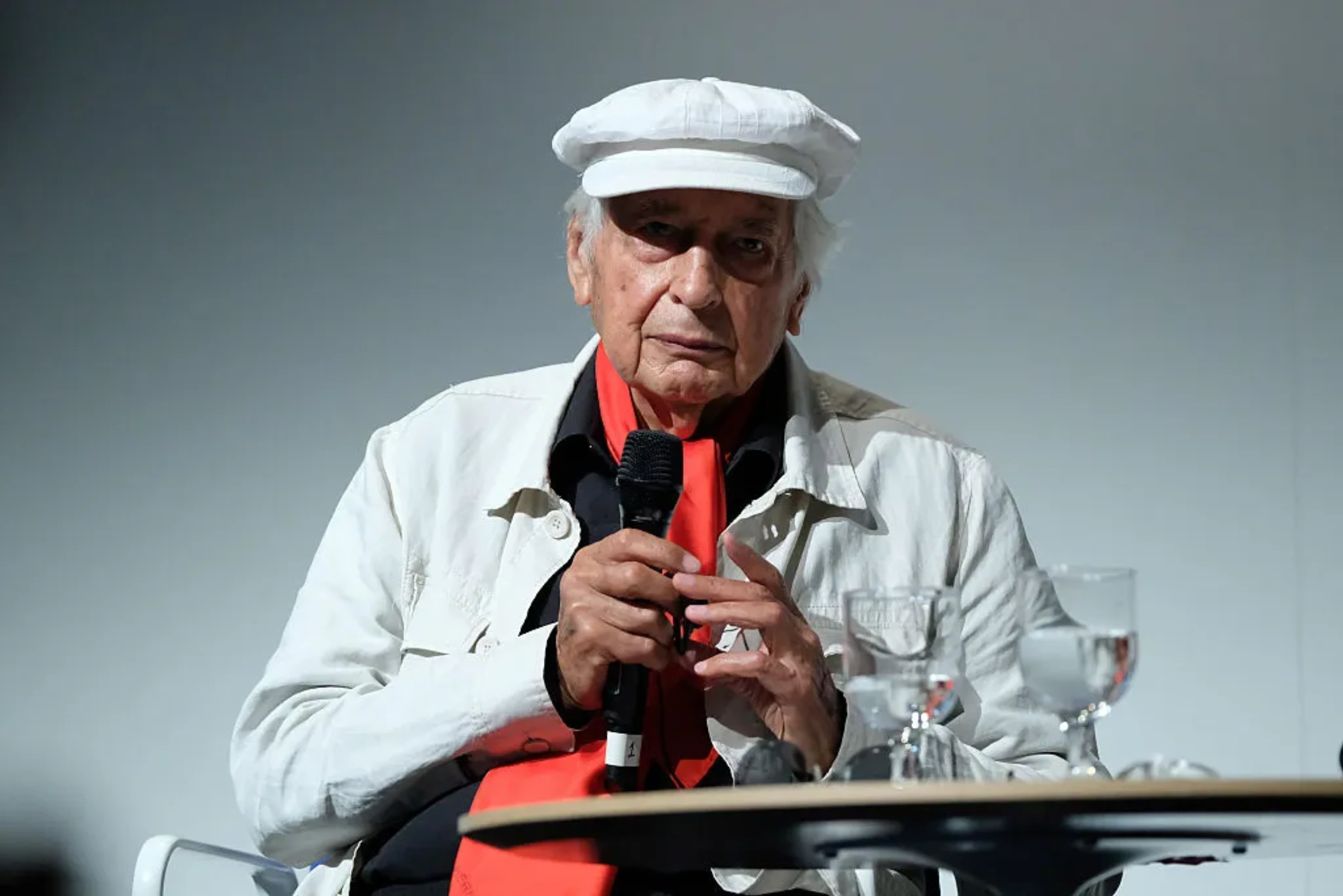 Portrait of Julio Le Parc, the Argentine kinetic art pioneer, in later life