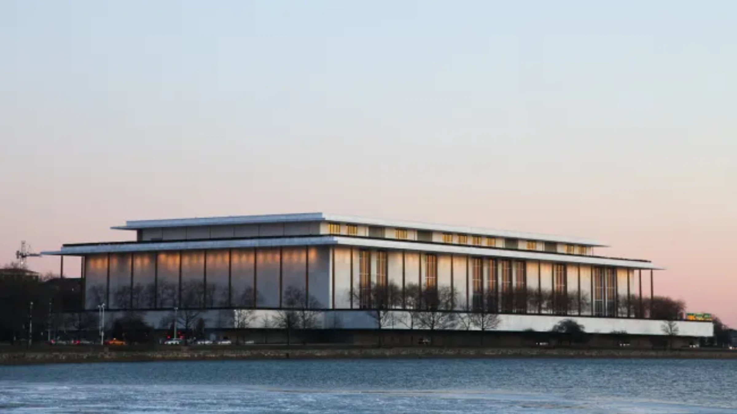 Exterior view of the John F. Kennedy Center for the Performing Arts in Washington, DC.