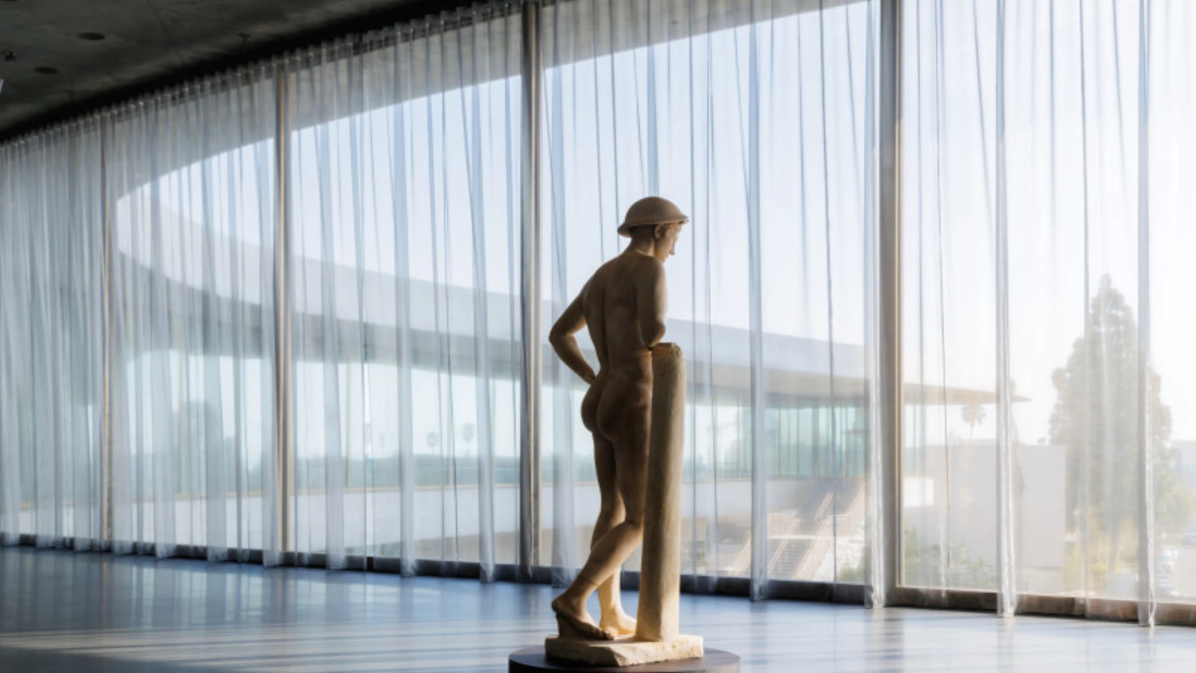 Exterior view of LACMA’s new David Geffen Galleries.