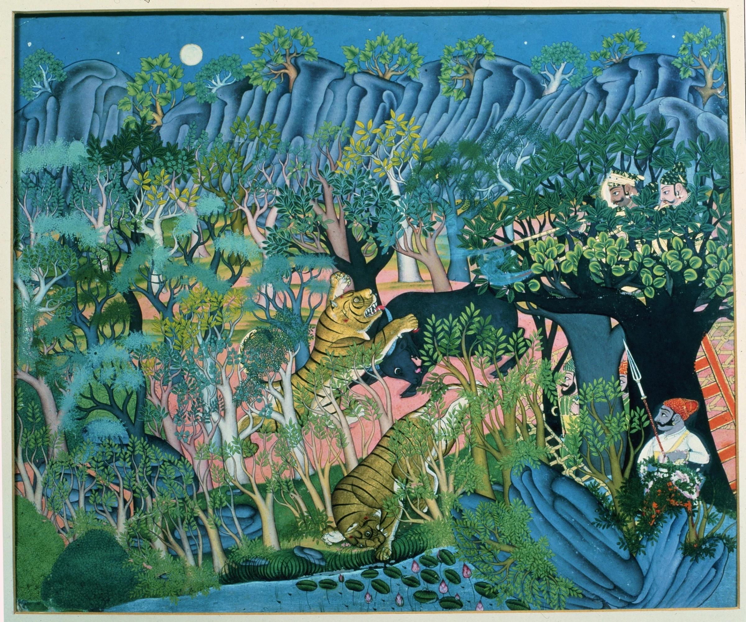 London museum exterior at dusk