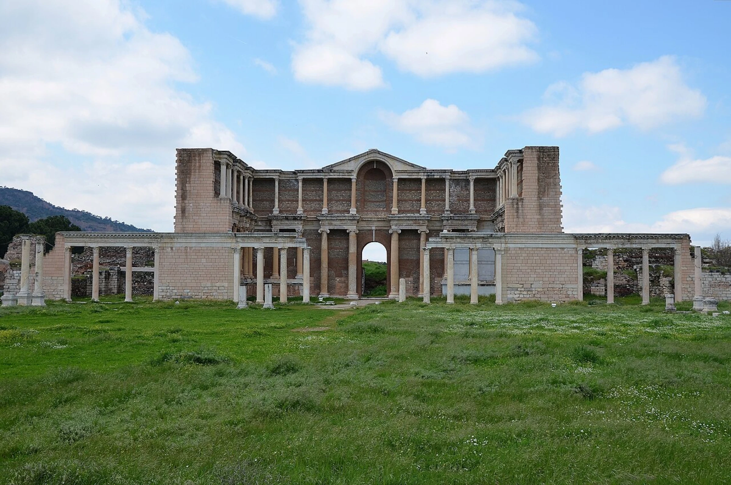 The Bath-Gymnasium complex at the ancient city of Sardis in Turkey, where the colossal Lydian sculpture was discovered