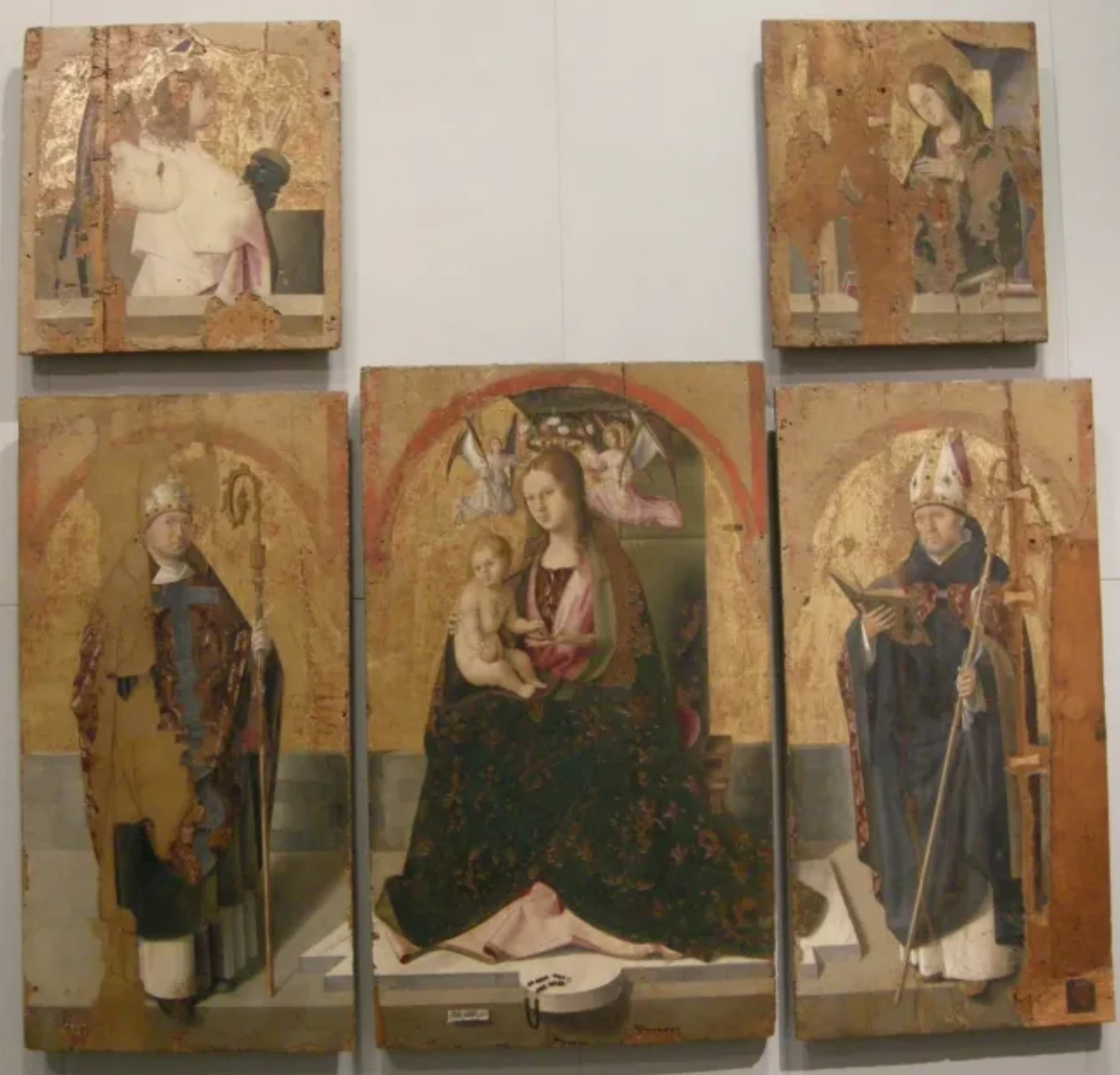 Polittico di San Gregorio by Antonello da Messina, a multi-panel altarpiece on display at the Museo Regionale di Messina