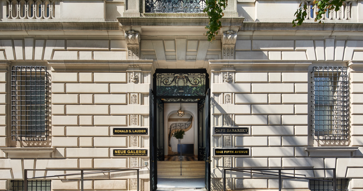 Exterior view associated with Neue Galerie in New York, illustrating the planned merger with the Metropolitan Museum of Art.