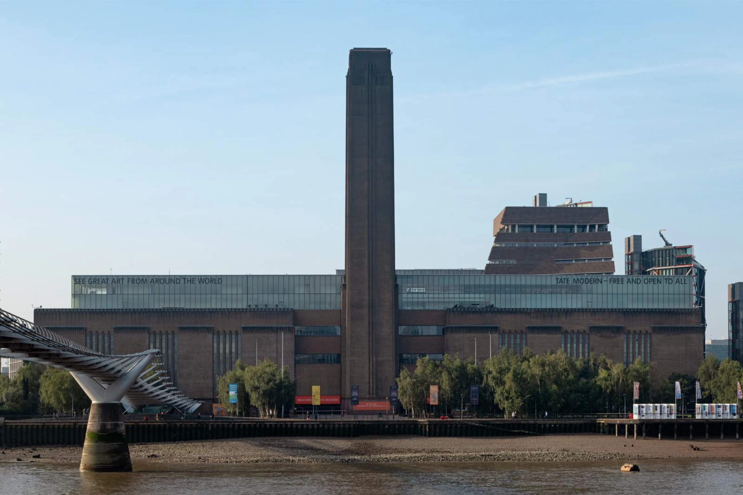 Visitors walking through Tate Modern's Turbine Hall.