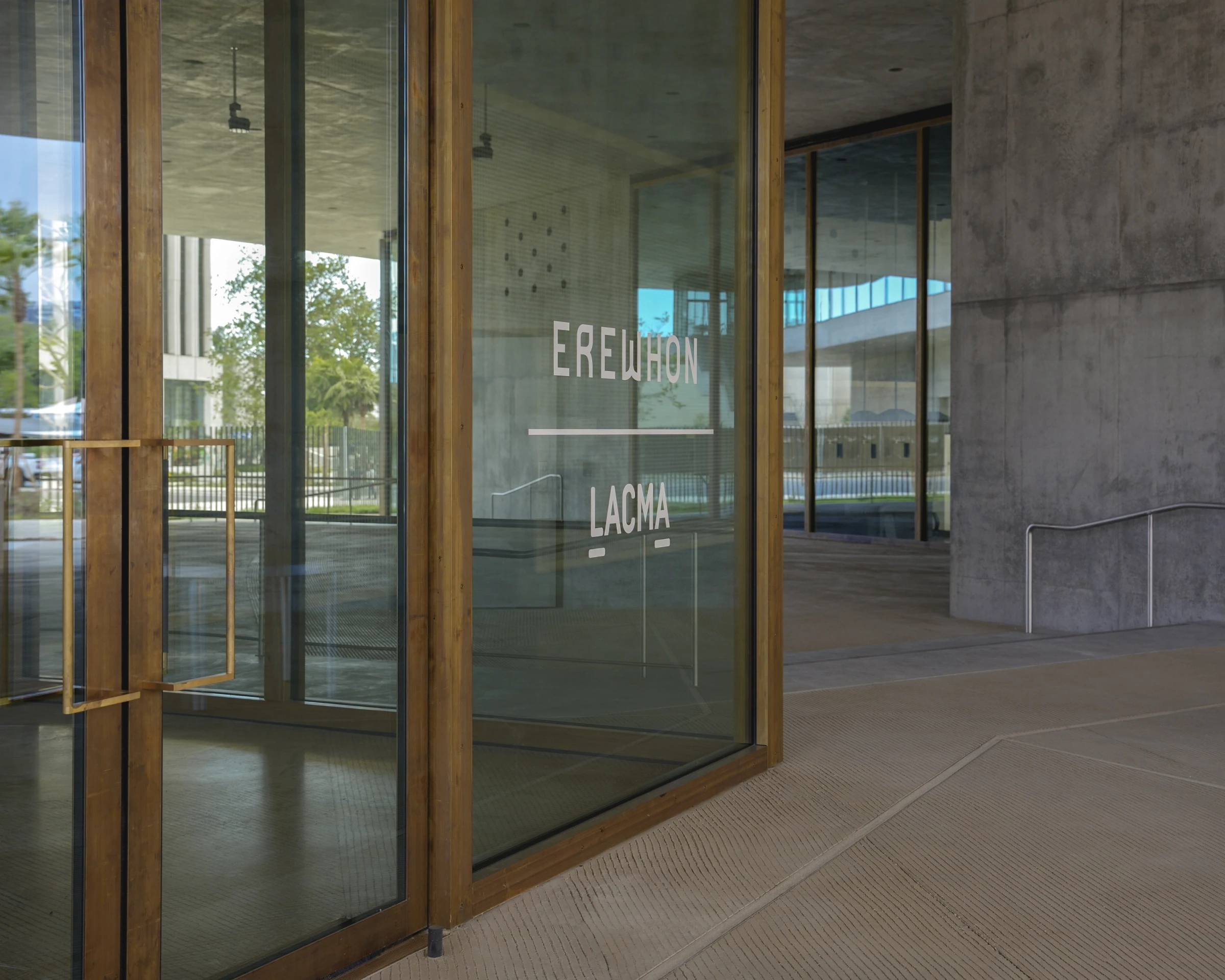 Museum café and public-facing infrastructure in a newly developed cultural campus.