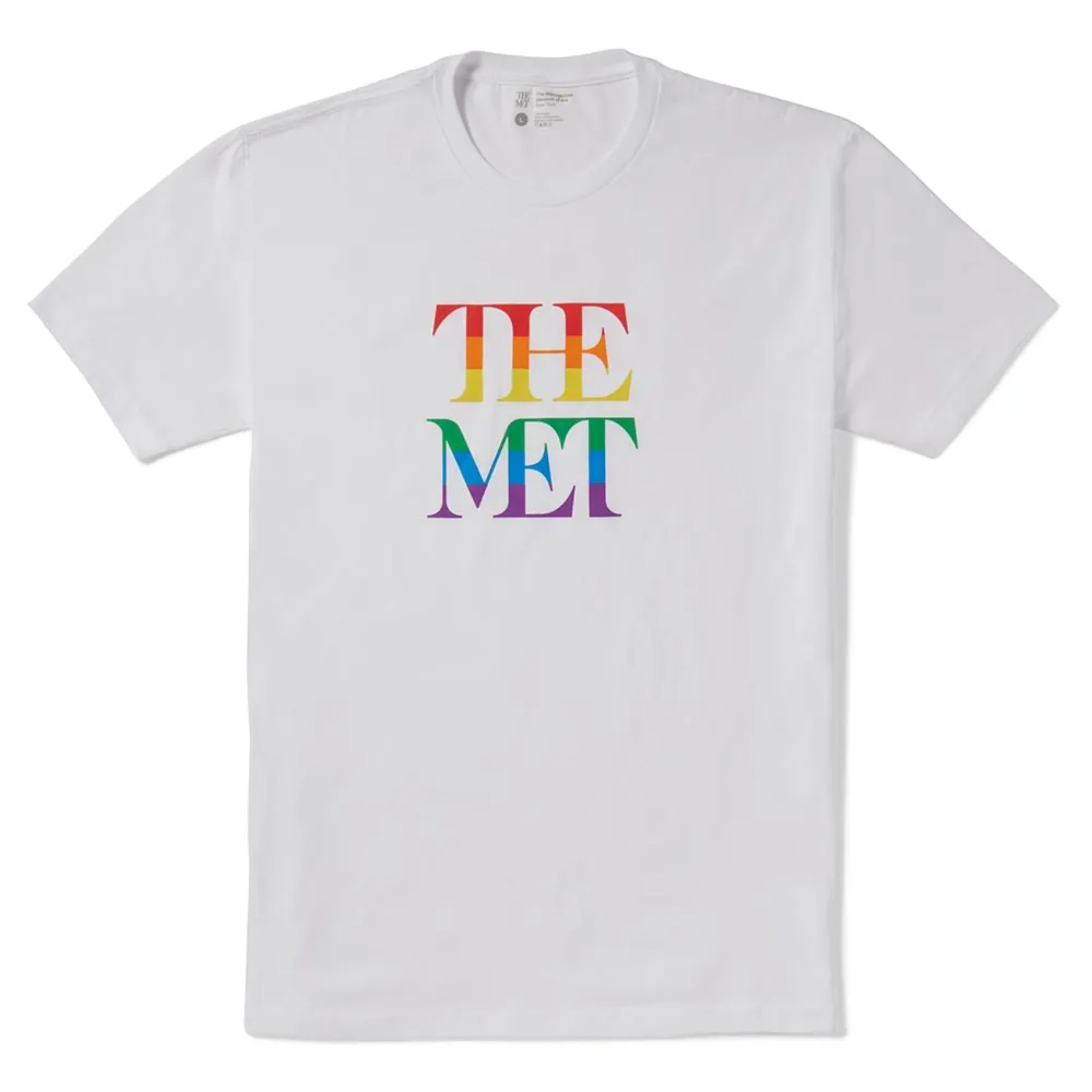 The Met logo T-shirt product image from The Met Store used as an example of museum lifestyle merchandising