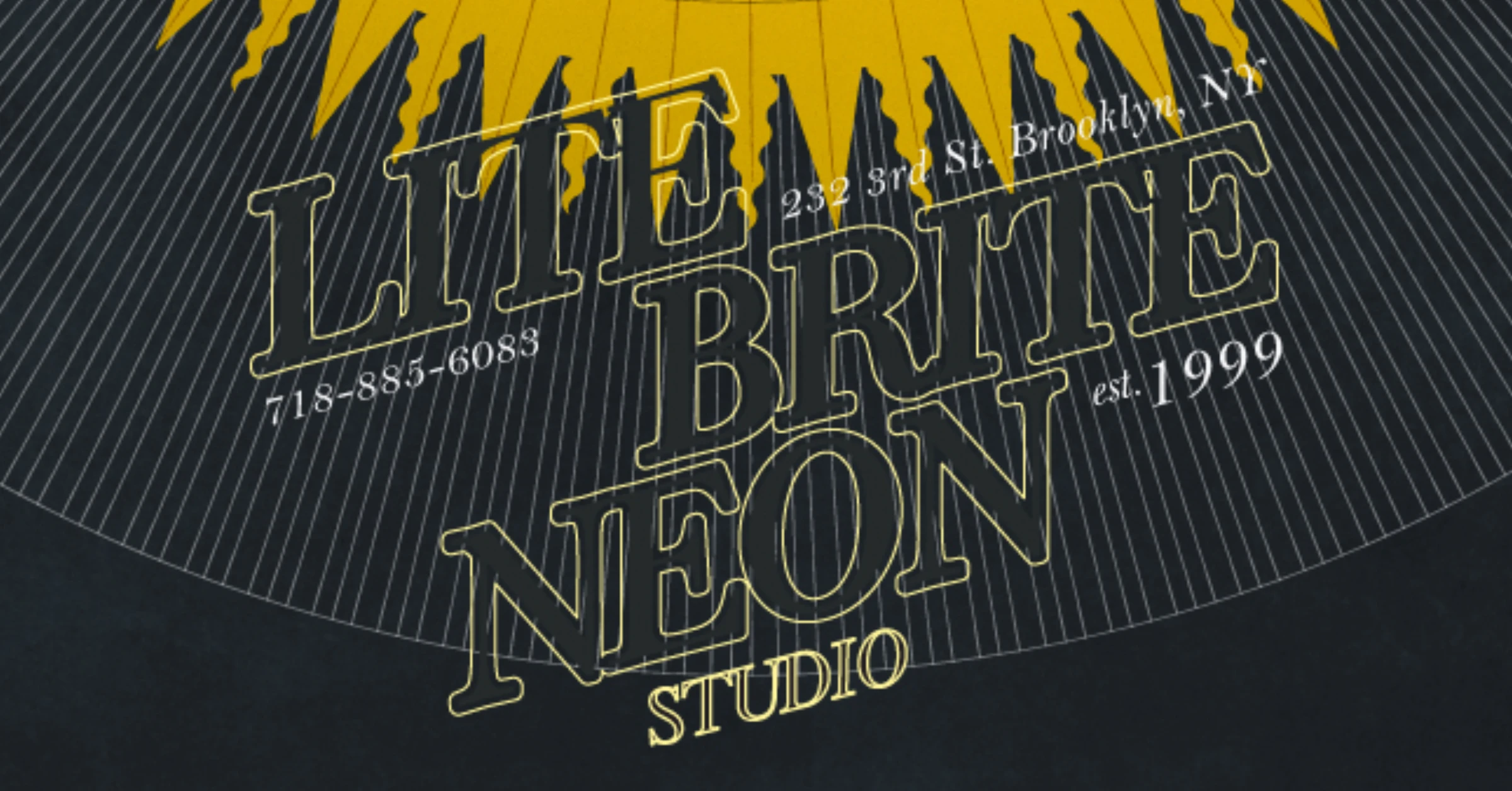 Exterior and signage image representing Lite Brite Neon Studio in New York