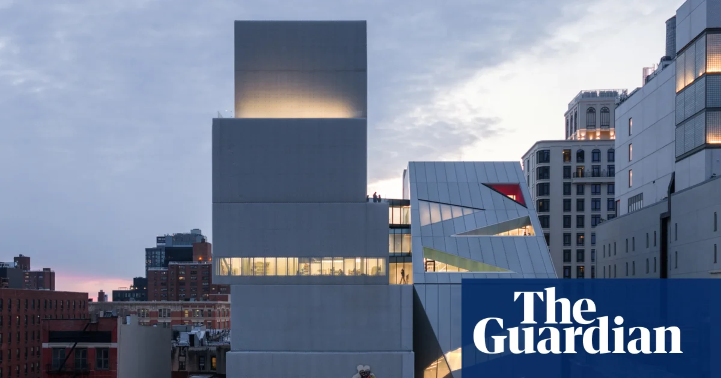 Exterior view of the New Museum expansion on the Bowery in New York