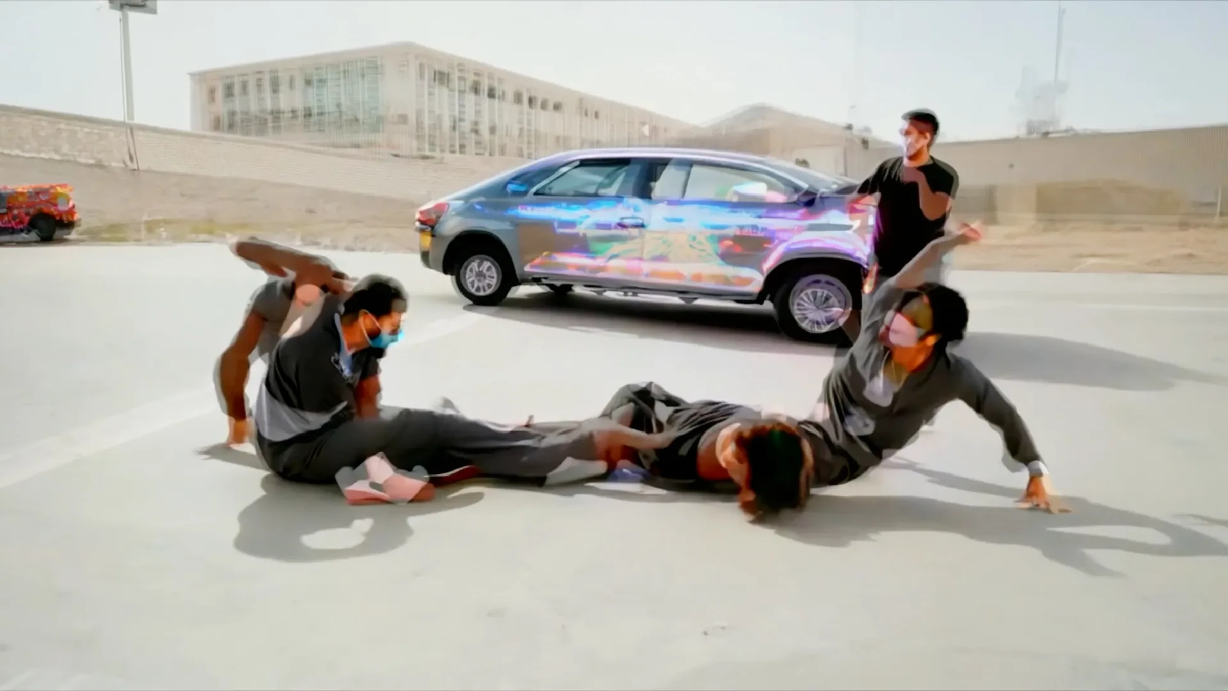 Still from Hito Steyerl’s Mechanical Kurds installed for New Museum’s New Humans exhibition