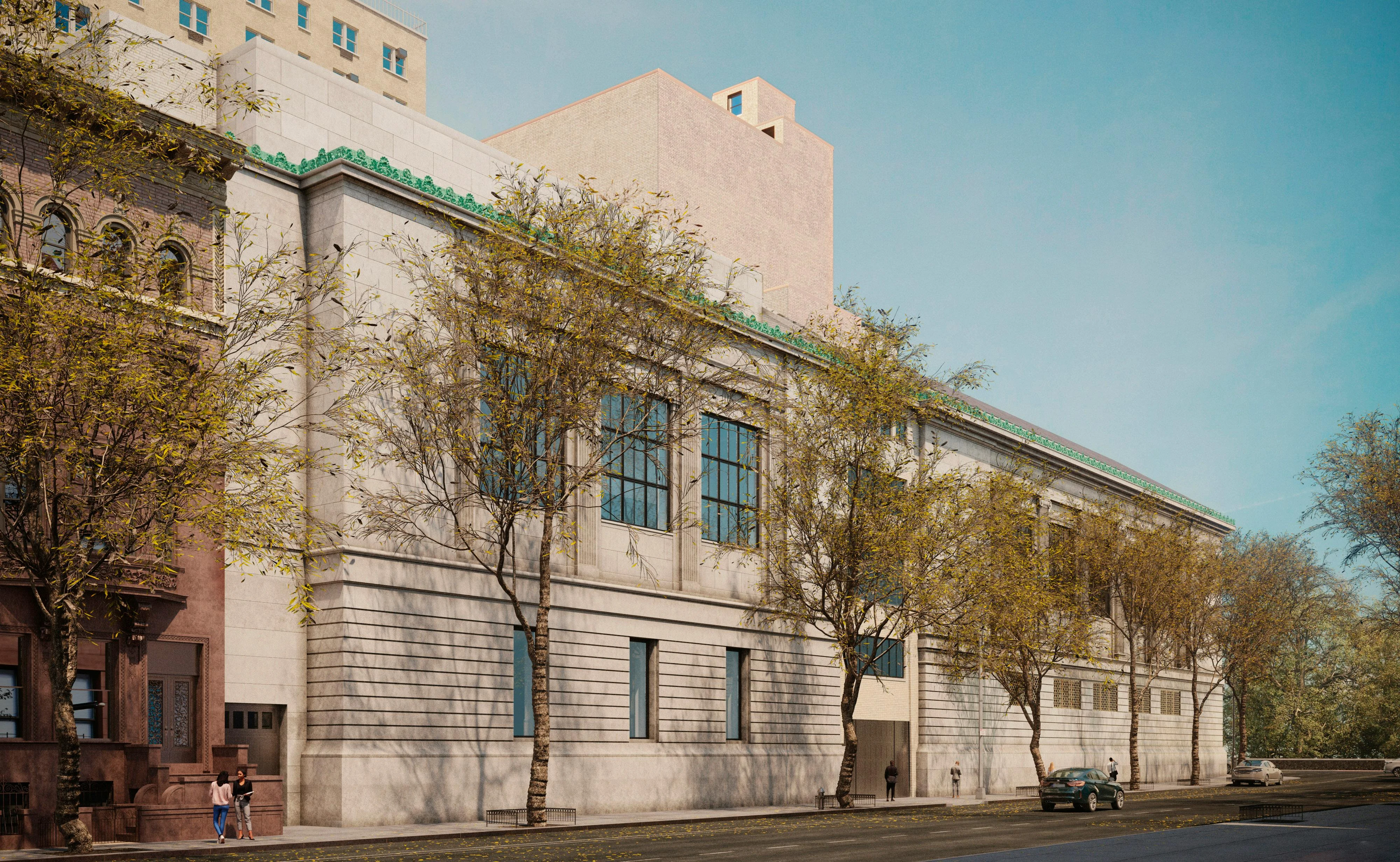 Rendering of the New-York Historical's Tang Wing for American Democracy