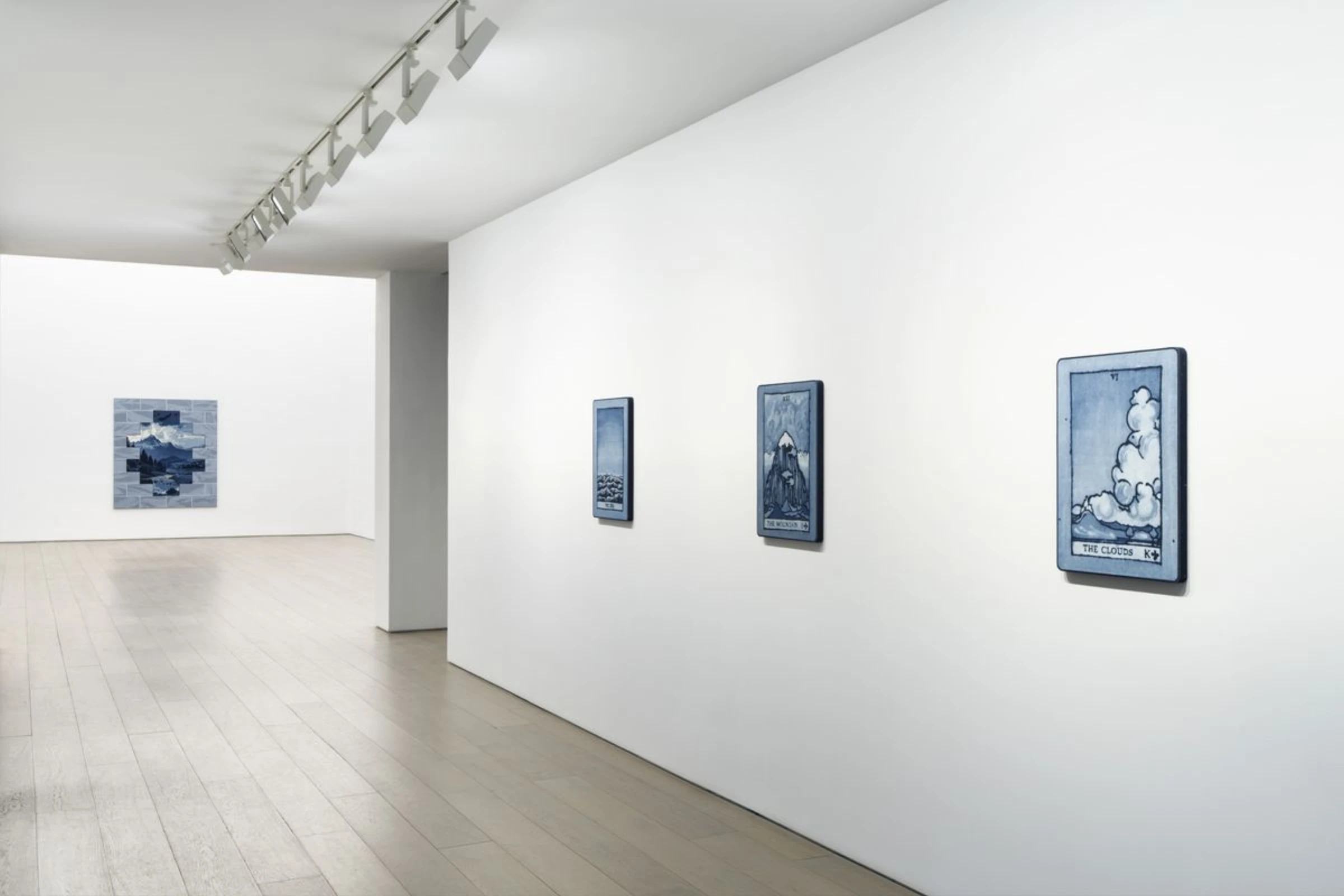 Installation view from Nick Doyle's Collective Hallucinations exhibition at Perrotin New York