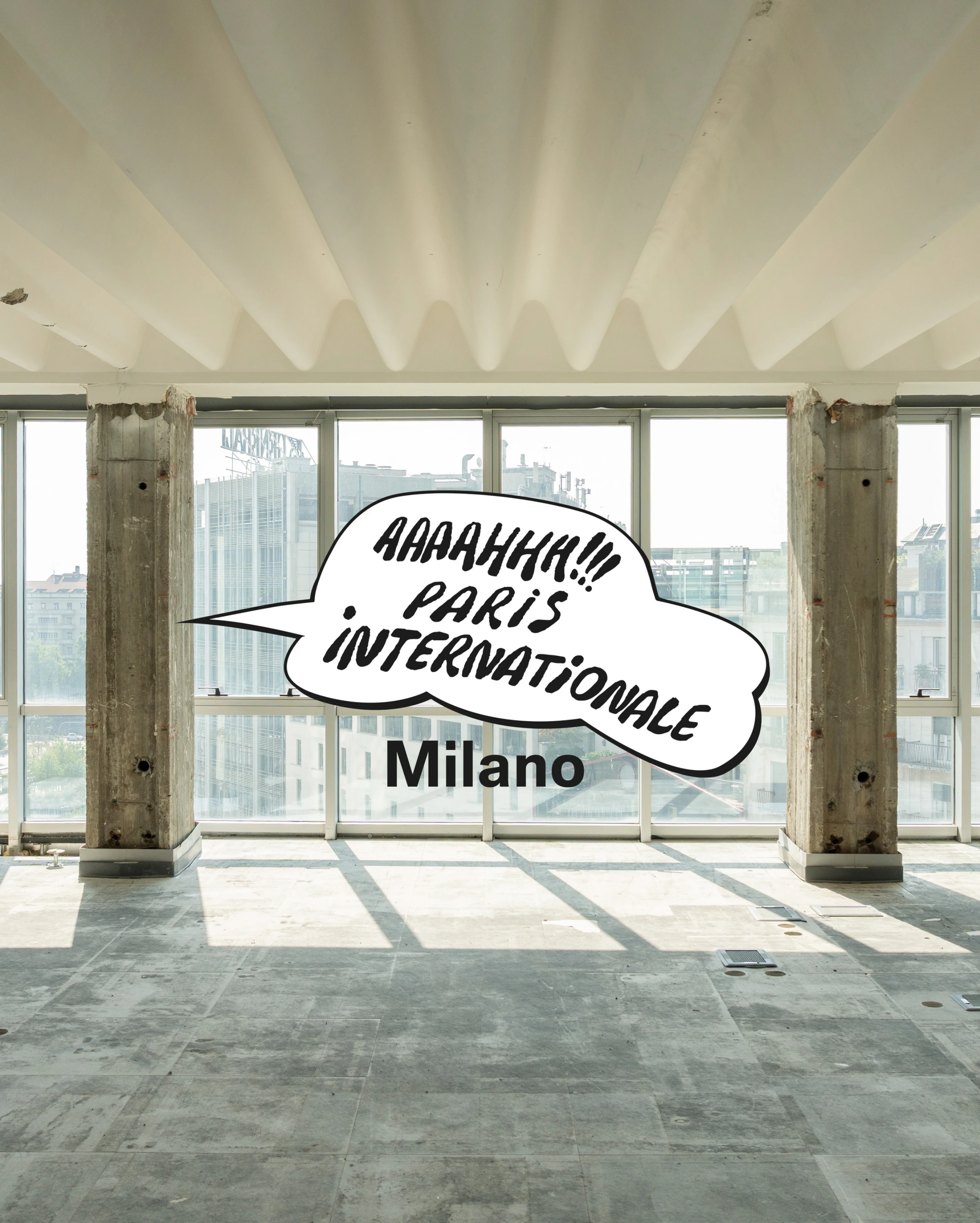 Promotional image for Paris Internationale Milano featuring the fair identity and venue context.