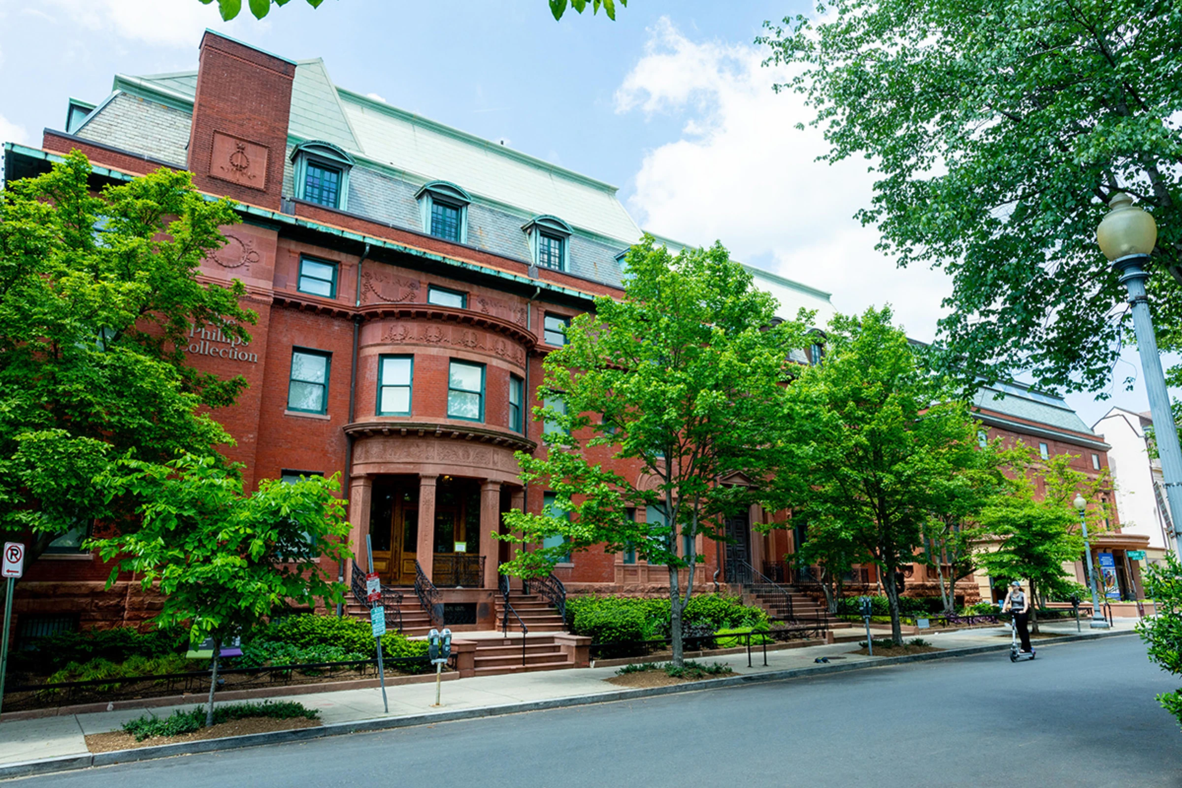Exterior view of the Phillips Collection building in Washington, DC