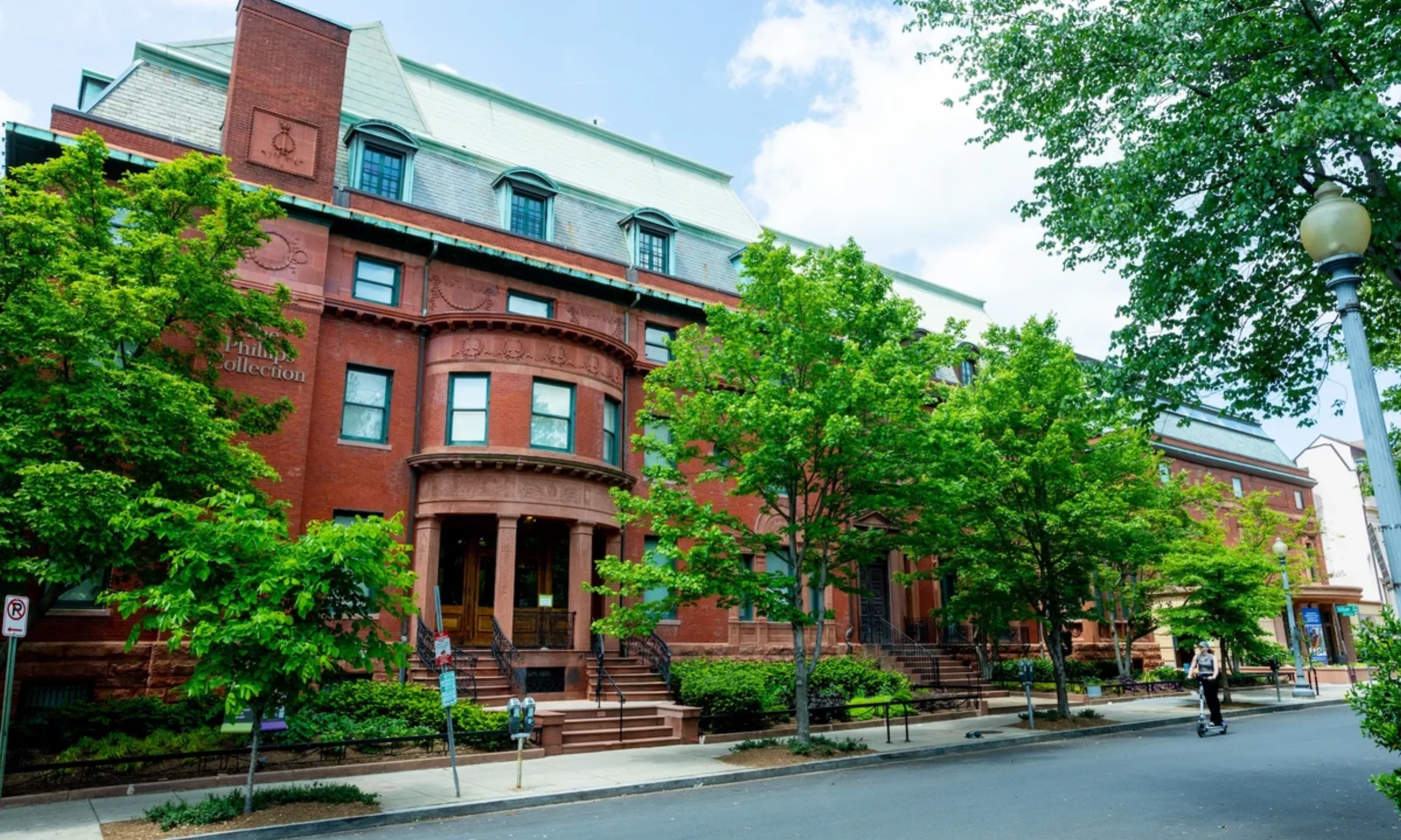 Exterior view of The Phillips Collection in Washington, DC