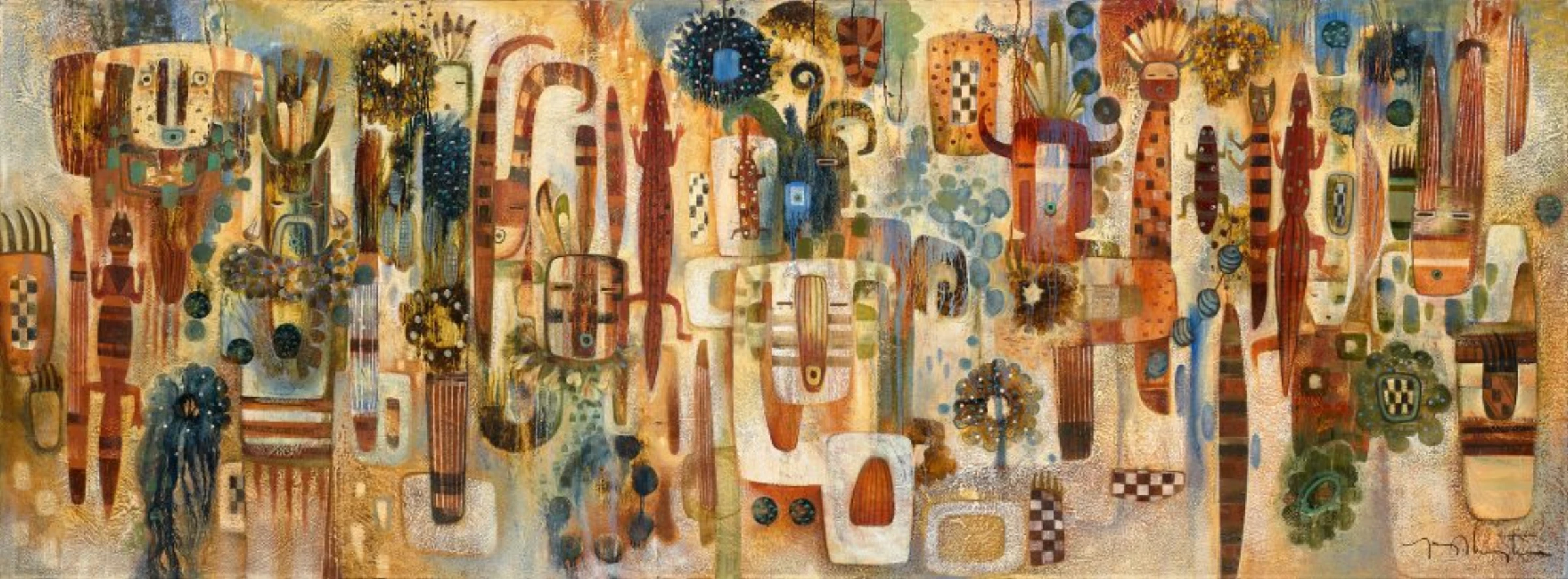 Tony Abeyta painting from the Healey gift at Phoenix Art Museum