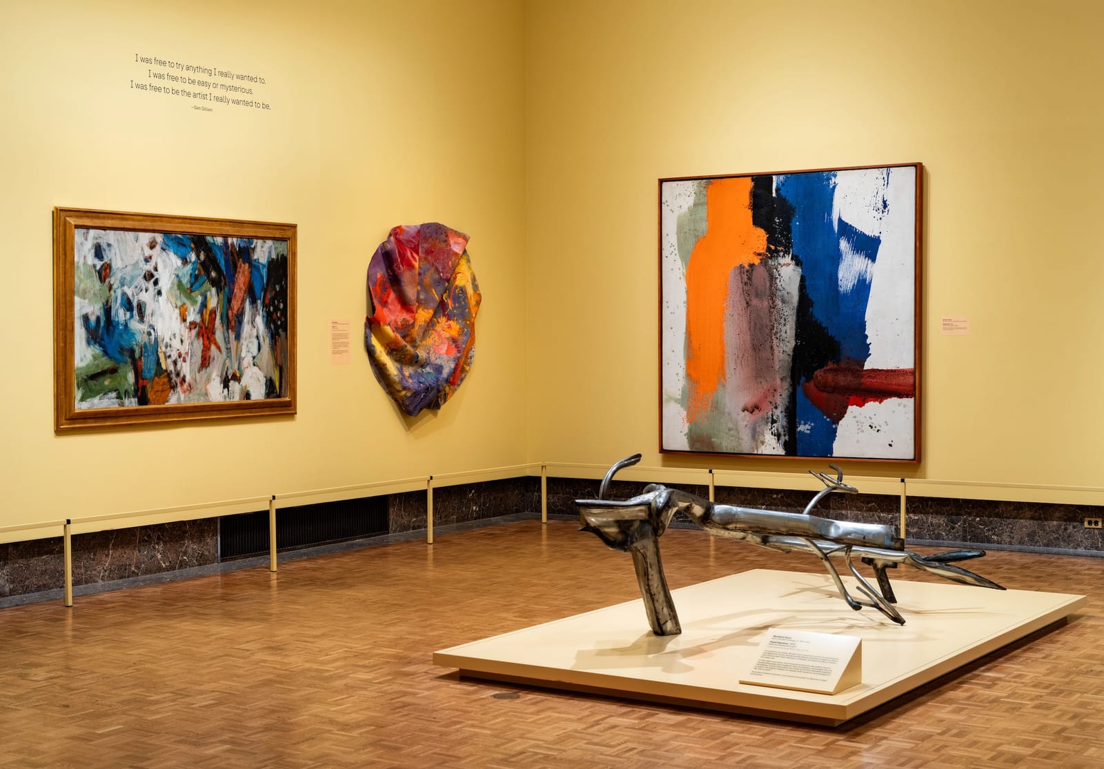 Installation view of Reimagine African American Art at the Detroit Institute of Arts