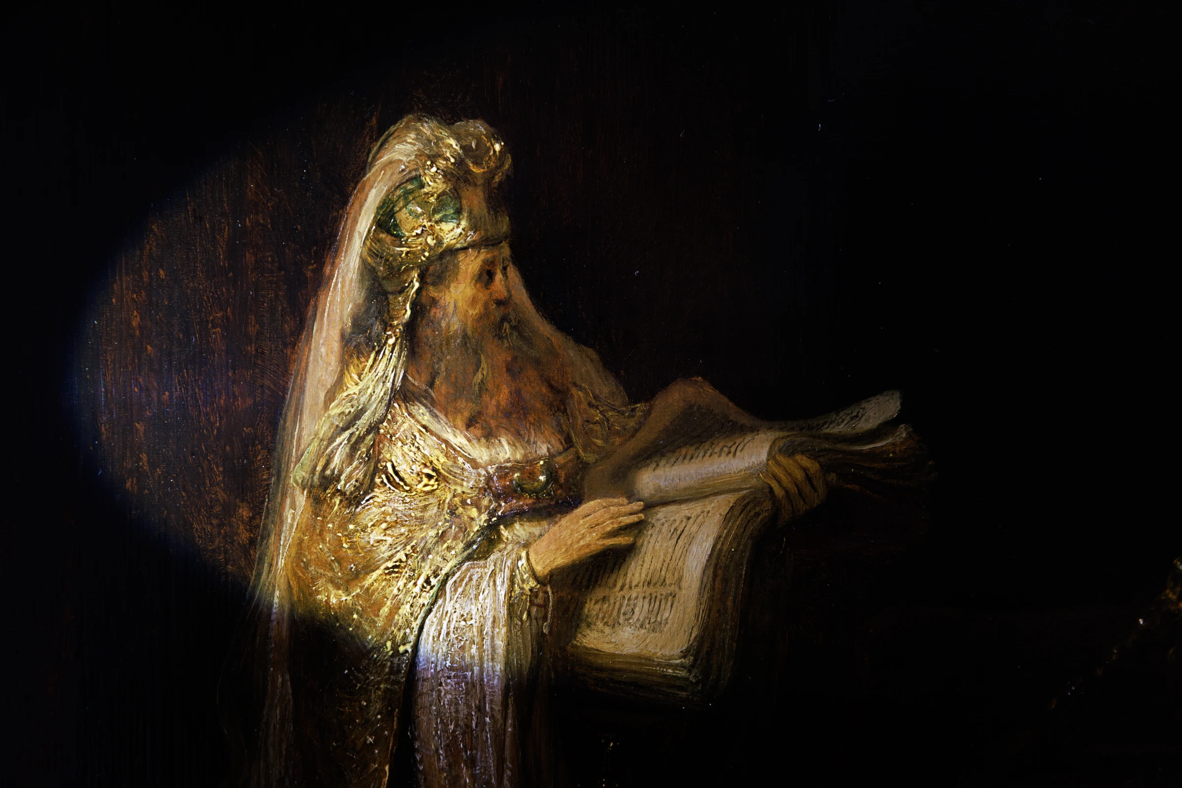 Vision of Zacharias in the Temple, now reattributed to Rembrandt